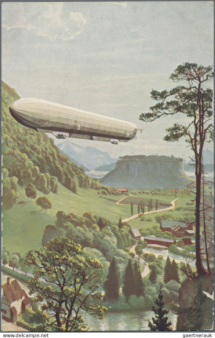 Zeppelin Mail - Germany: 1912 (17. Juli) "Victoria-Luise": Offizielle Bord-Ganzs - Luft- Und Zeppelinpost