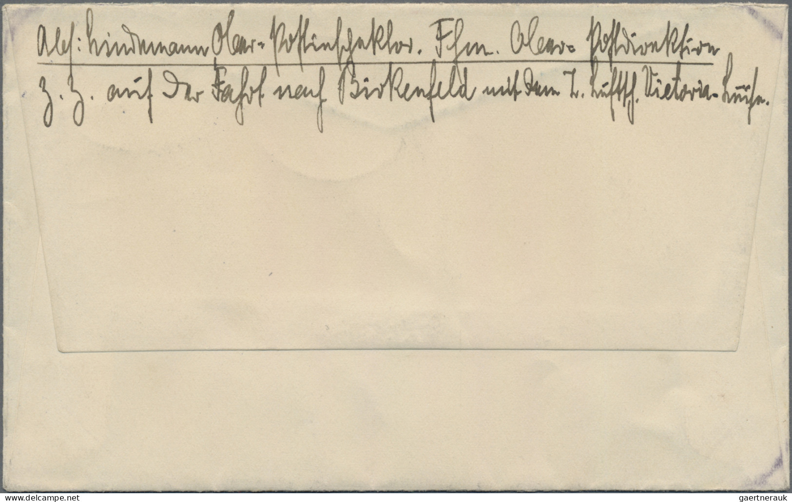 Zeppelin Mail - Germany: 1912 (17. Juli) "Victoria-Luise": Offizielle Bord-Ganzs - Luft- Und Zeppelinpost