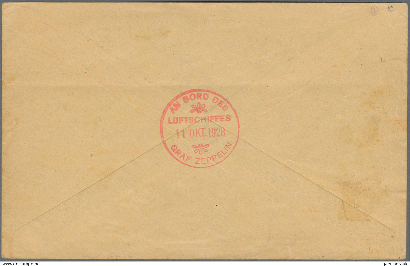 Zeppelin Mail - Germany: 1928, Amerikafahrt, Abwurf Basel, Unterfrankierter Brie - Airmail & Zeppelin