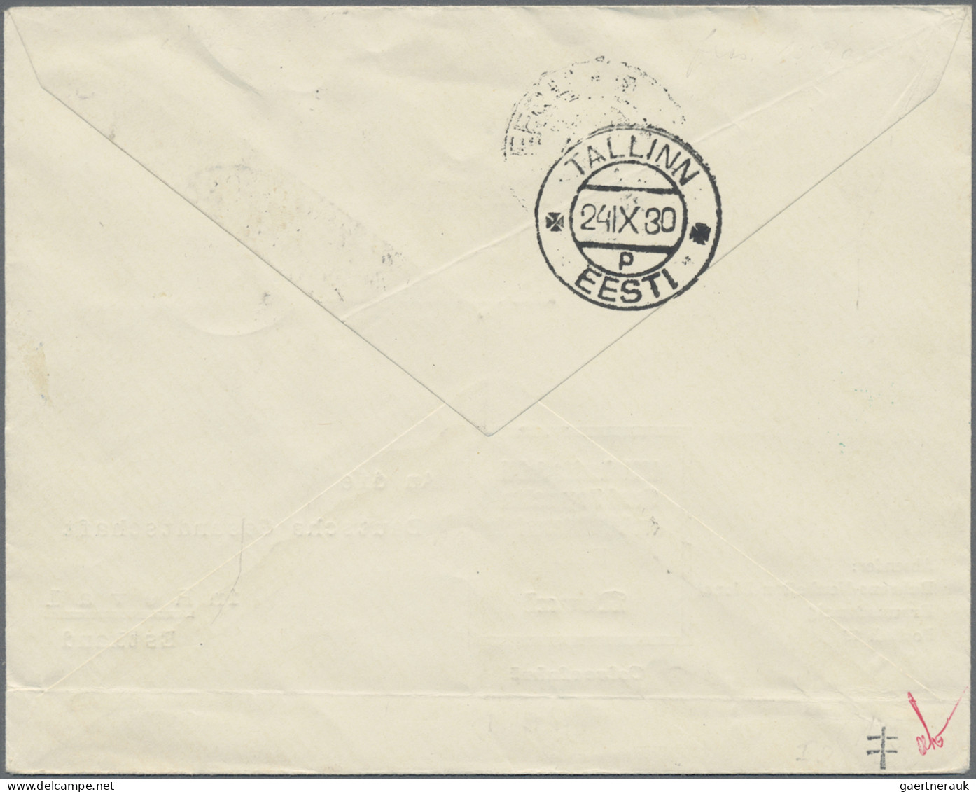 Zeppelin Mail - Germany: 1930, LIECHTENSTEIN, OSTSEEFAHRT 1½ Fr, 40 Rp Und 80 Rp - Poste Aérienne & Zeppelin