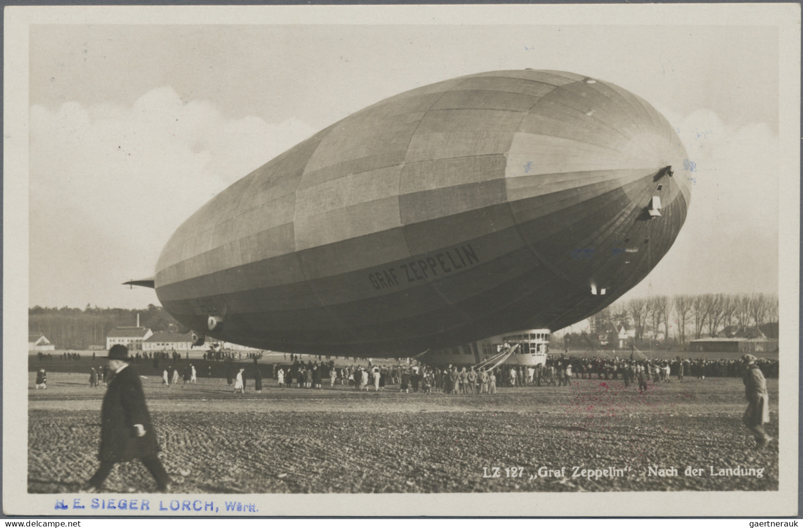 Zeppelin Mail - Germany: 1931, Polarfahrt, Zwei Werte Zu 1 M Auf Schöner Zeppeli - Airmail & Zeppelin