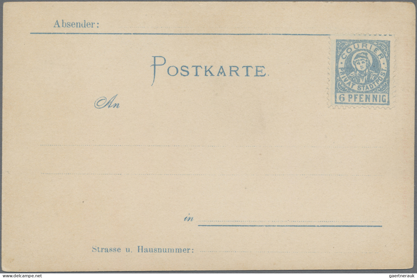 Thematics: Alcohol - Wine: 1897, MÜNCHEN COURIER, Ungebr. Bildpostkarte Mit Aufg - Wijn & Sterke Drank