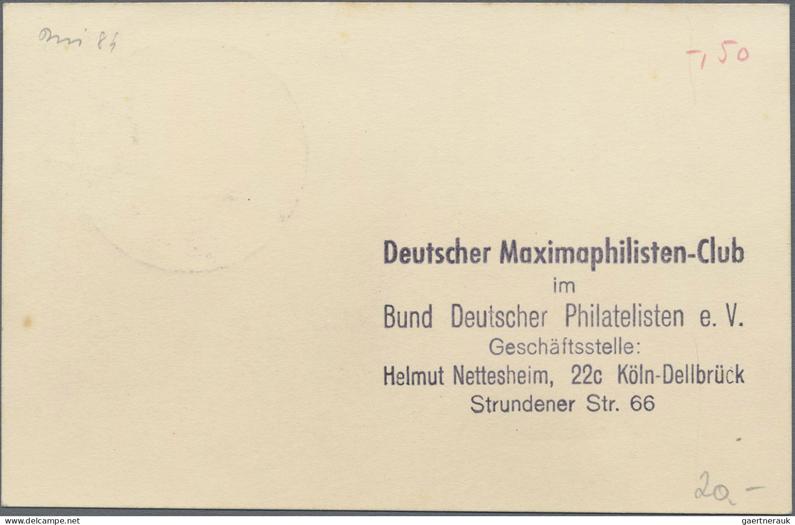 Thematics: Buildings-Brandenburg Gate: 1949/1951, Bizone Bauten 20 Pfg. Und 80 P - Monuments
