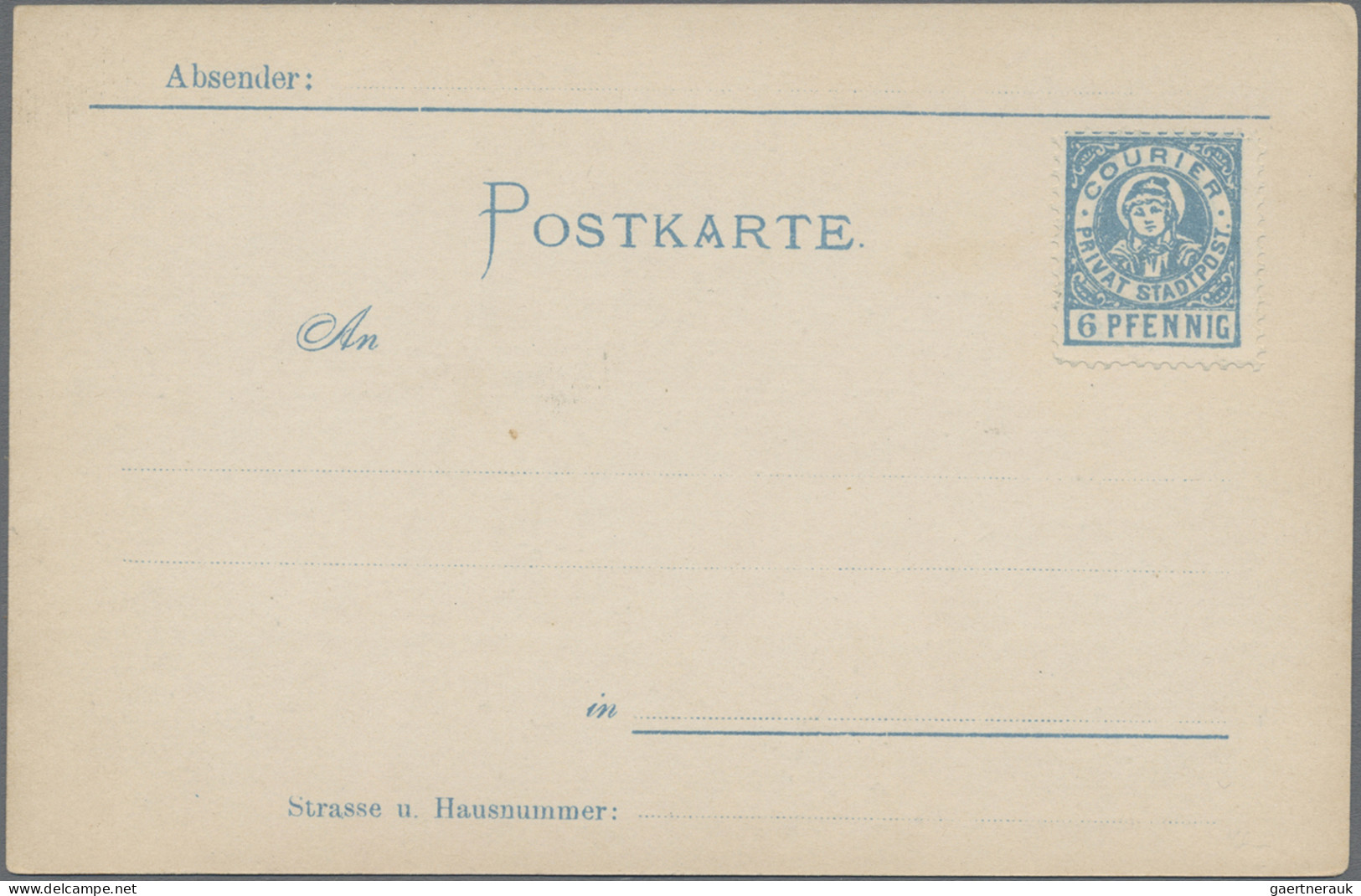 Thematics: Printing-Dürer: 1897, MÜNCHEN COURIER, Ungebr. Bildpostkarte Mit Aufg - Other