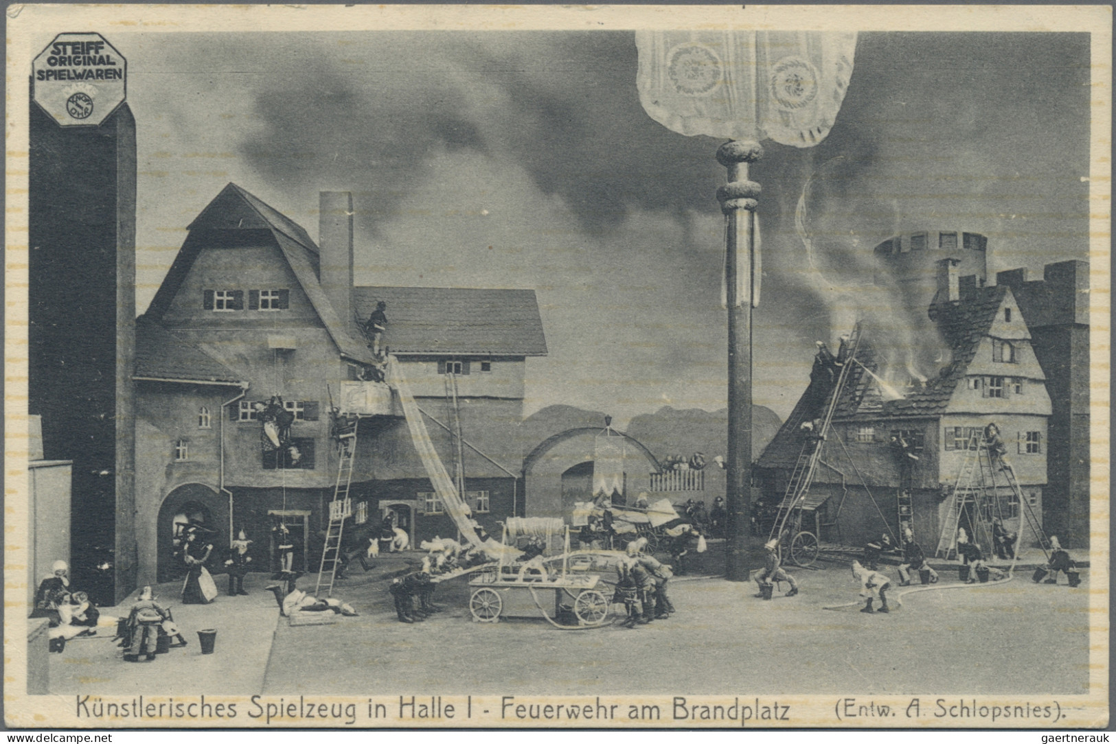 Thematics:  Firebrigade: 1912/1913, Privat-GA-Karte 5 Pf. Luitpold Bayerische Ge - Firemen