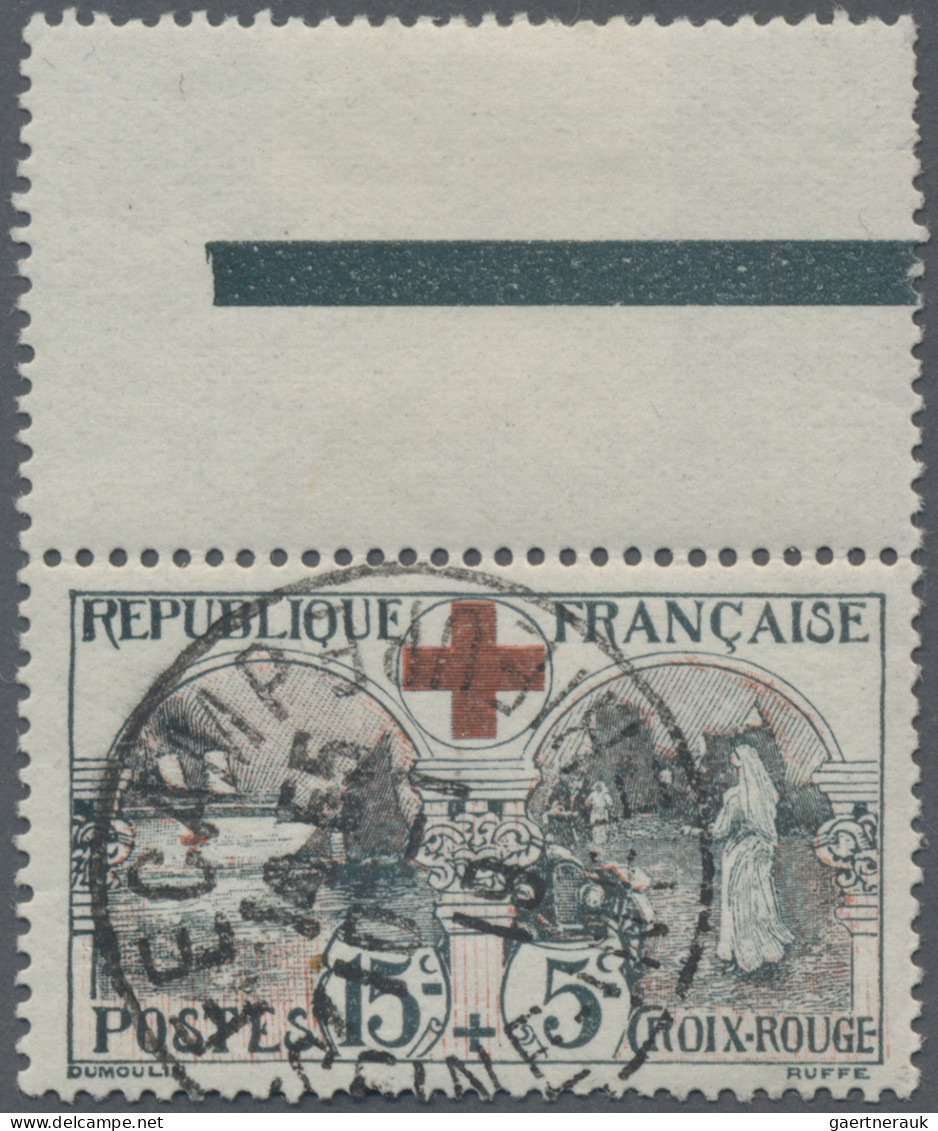 Thematics: Red Cross: 1918, France, Semipostal For The Red Cross, 15 C + 5 C Gre - Rode Kruis