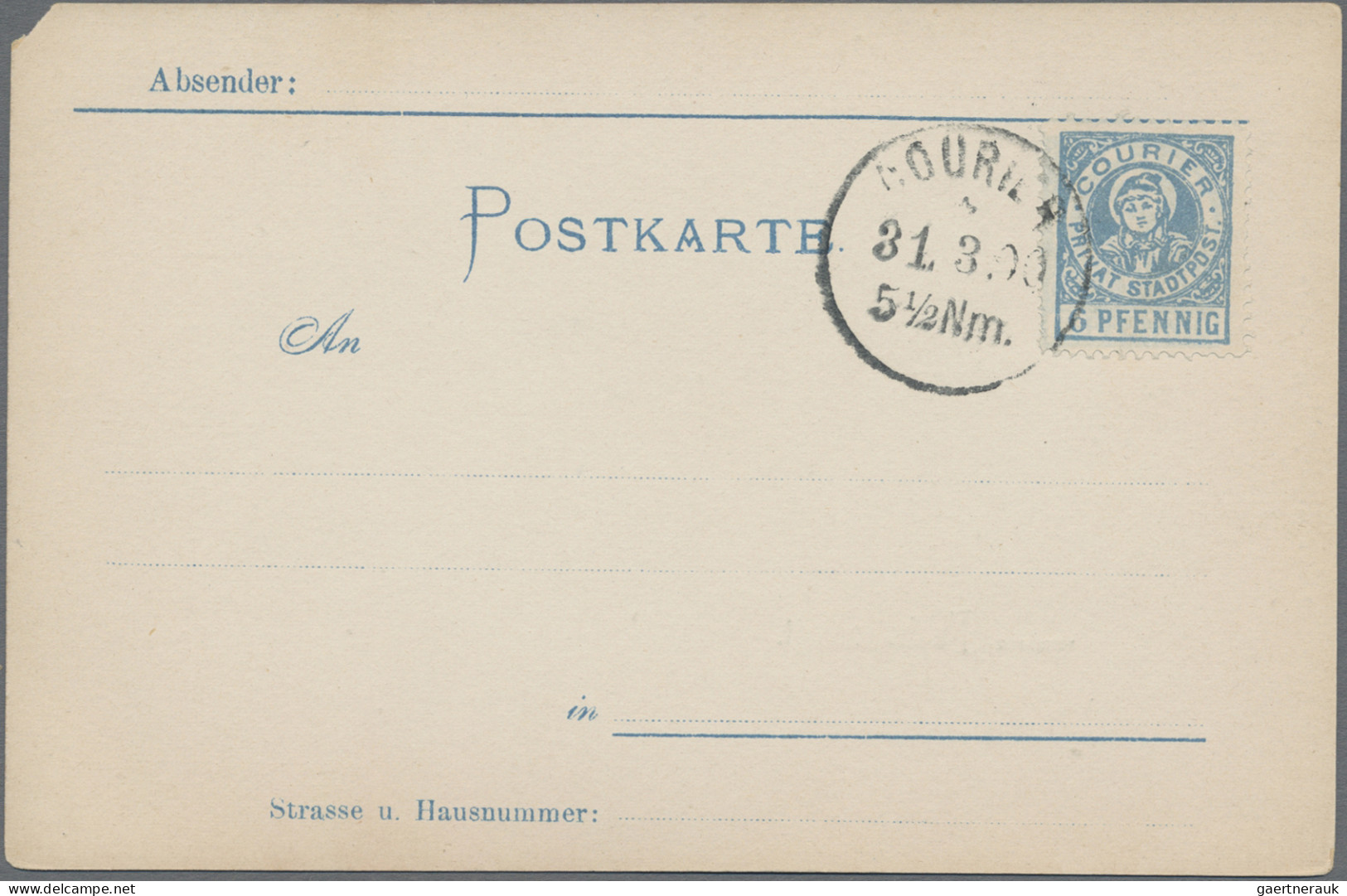 Thematics: Animals-foxes: 1897, MÜNCHEN COURIER, Bildpostkarte Mit Aufgeklebter - Autres