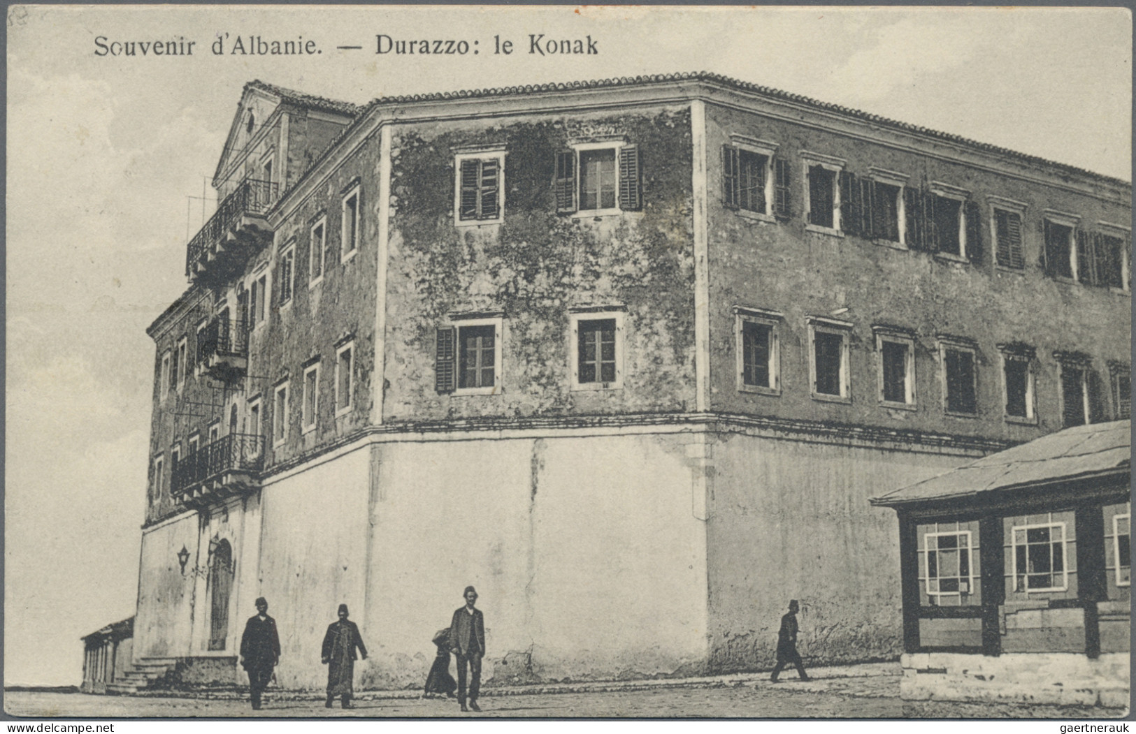 Albania: 1913, 1 Pia. Black Imperforate, A Single Frank Tied Violet "Durres 18 9 - Albanië