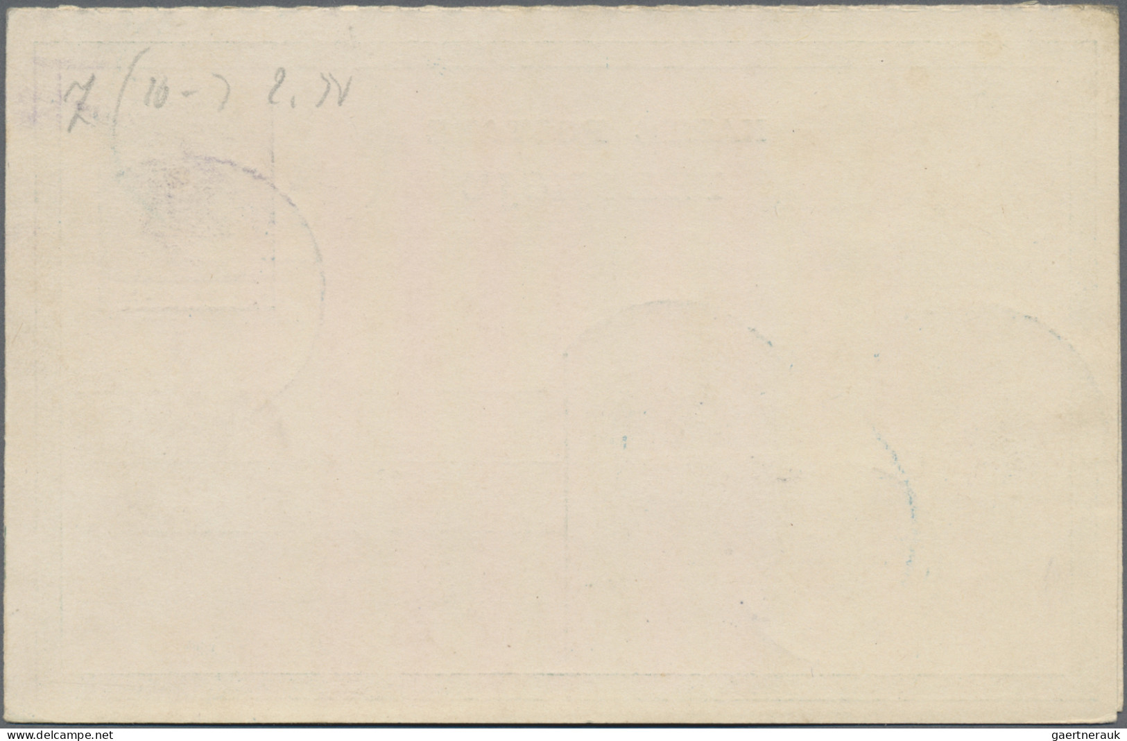 Albania - Postal Stationery: 1913, 5 Q/5Q Green Postal Stationery Double Postcar - Albanien