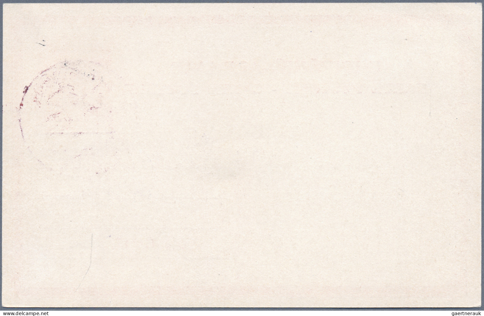 Albania - Postal Stationery: 1914, Prince William Surcharge, Card 10q. Red Clear - Albanië