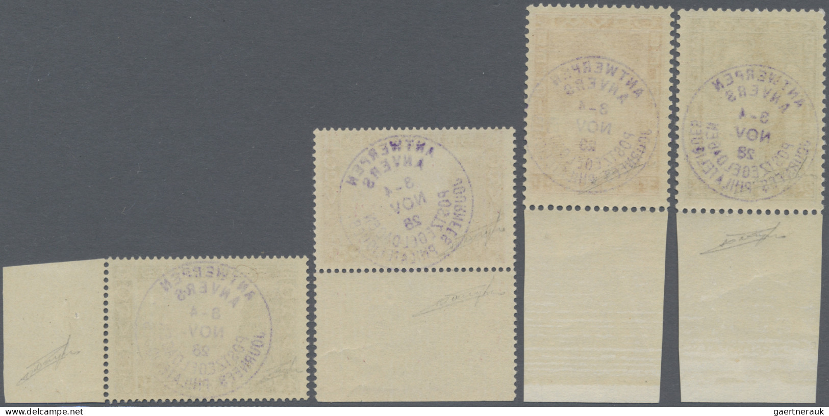 Belgium: 1928, "Stampdays Antwerp", Orval Set Hand Overprinted For The Antwerp S - Neufs