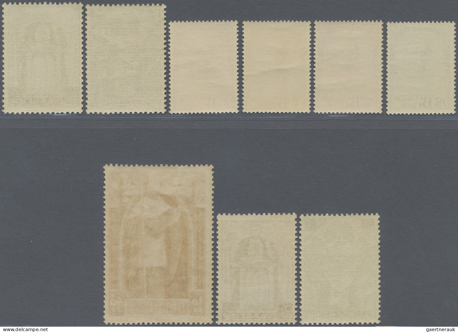Belgium: 1932, Cardinal Mercier, Complete Set Of 9 Values, Mint Original Gum, Ce - Ungebraucht