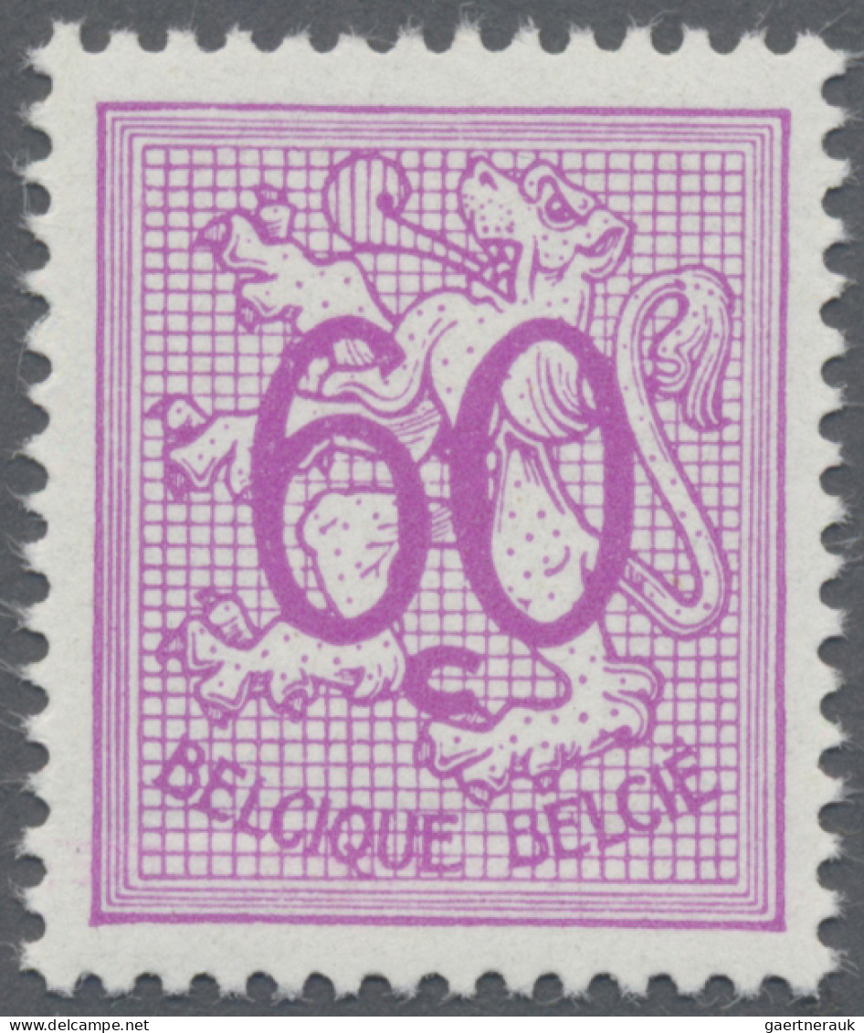 Belgium: 1966, 60 C Mattlila Auf Gestrichenem Papier. Postfrisch. - Nuovi