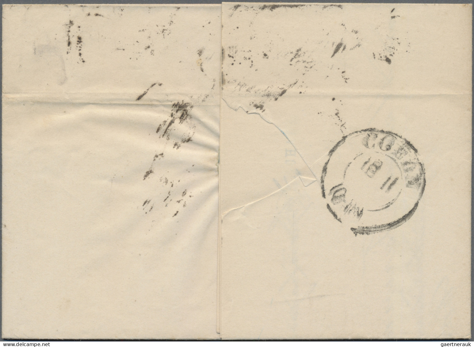 Denmark: 1871 8 Sk. Brown & Grey Used On Entire Letter From Copenhagen To Coeln, - Other & Unclassified