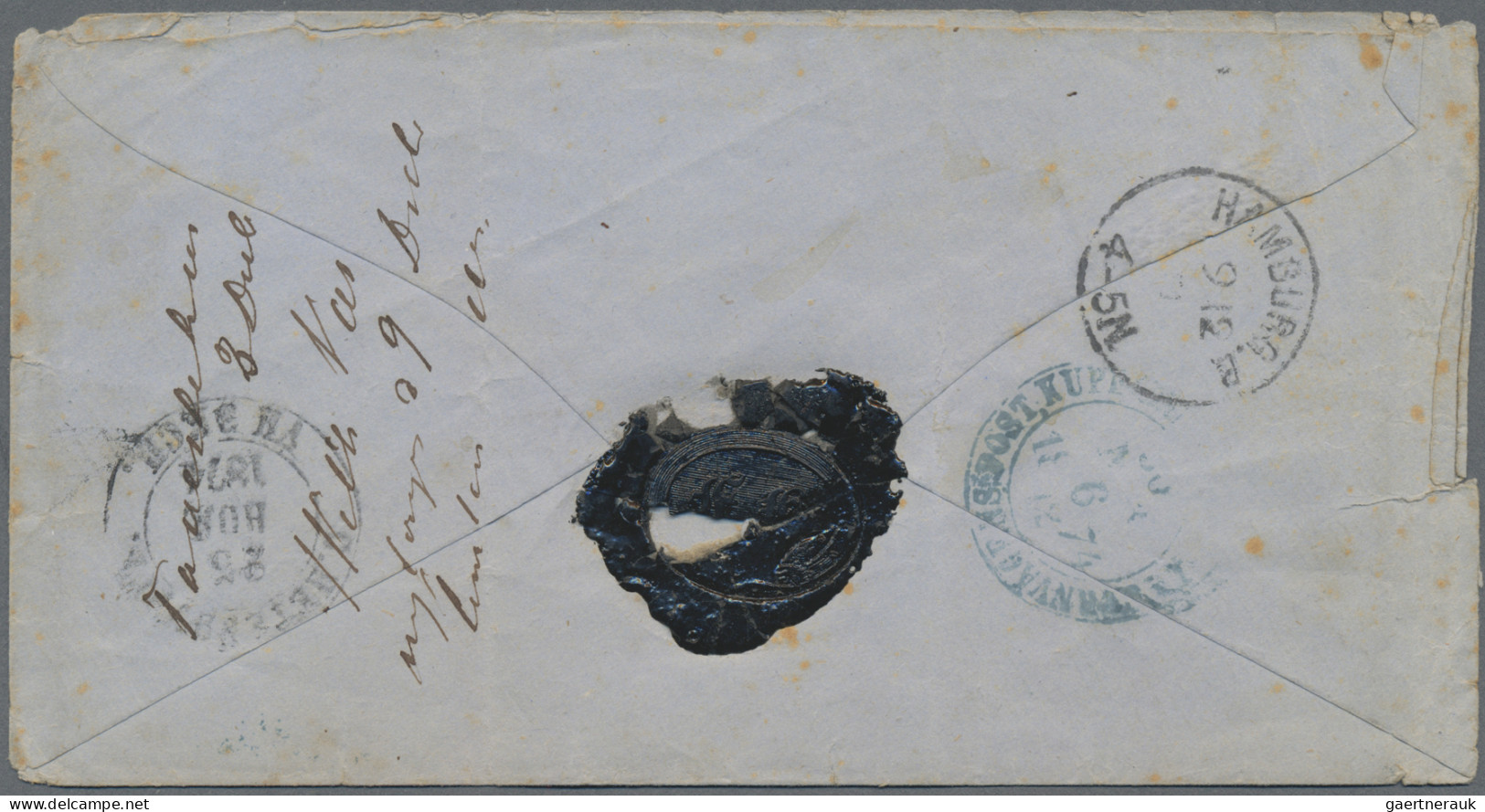 Finland: 1874, 40p. Rose-carmine, Single Franking On Cover From "TAVASTEHUS" To - Cartas & Documentos