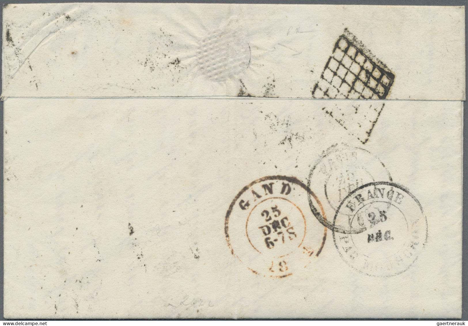 France -  Pre Adhesives  / Stampless Covers: 1851, Entire Stampless Letter With - Sonstige & Ohne Zuordnung