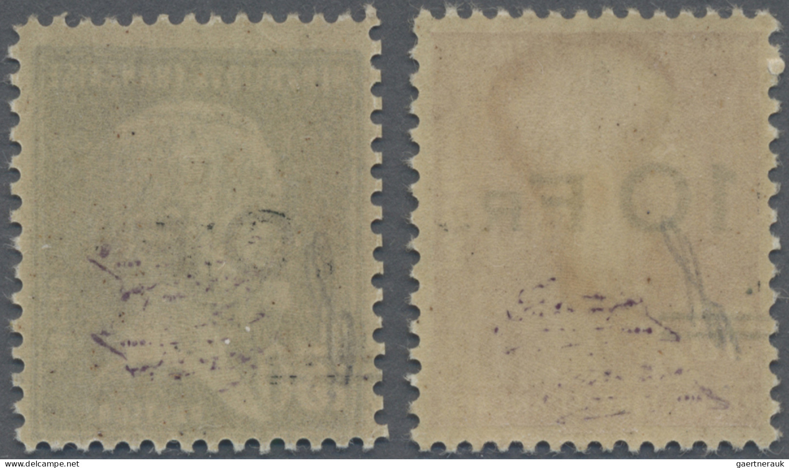 France: 1928, Airmail "Ile De France" 10fr. On 90c. Lilac-rose And 10fr. On 1.50 - Ongebruikt