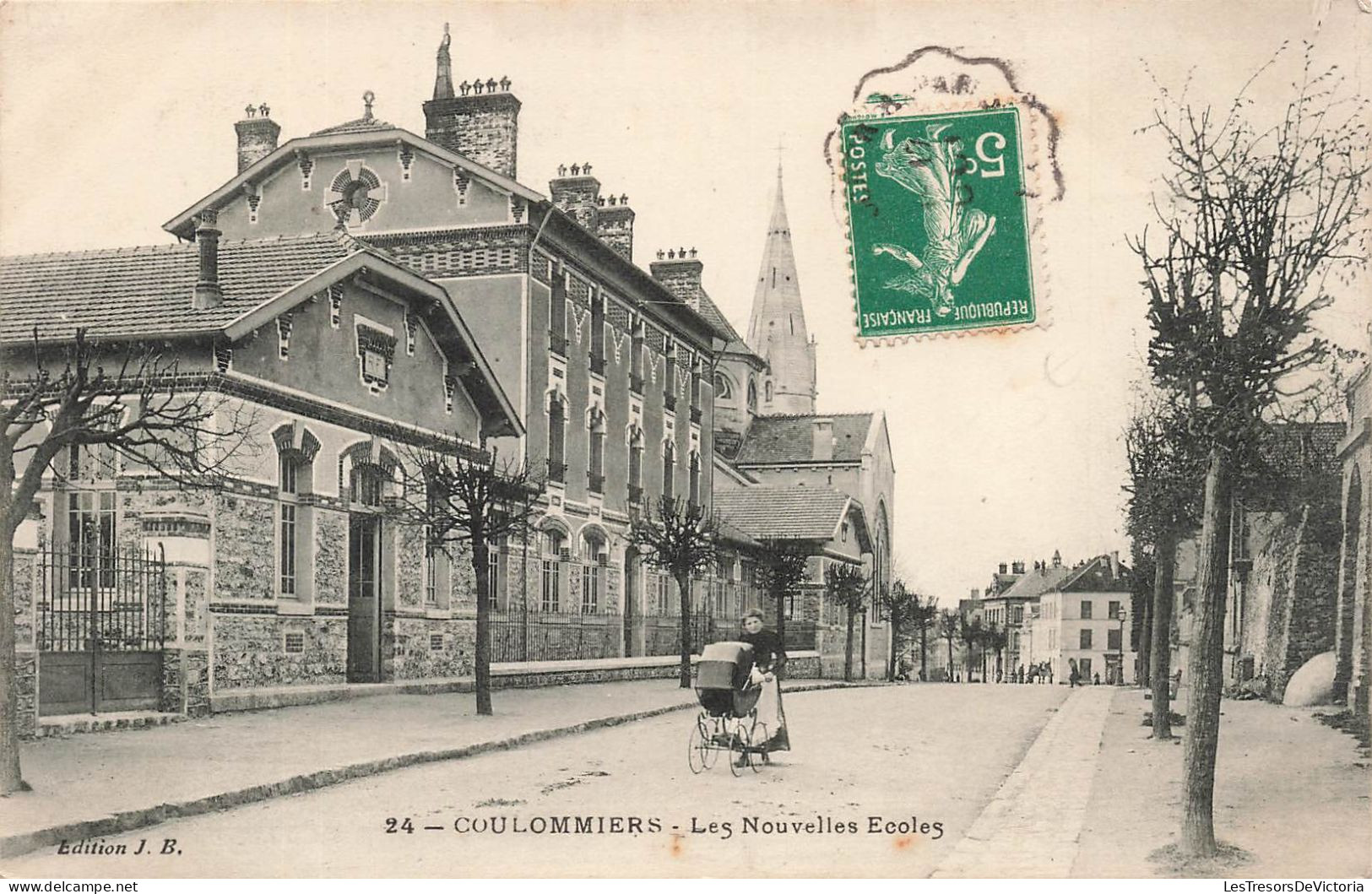 FRANCE - Coulommiers - Vue Sur Les Nouvelles écoles - Animé - Carte Postale Ancienne - Coulommiers