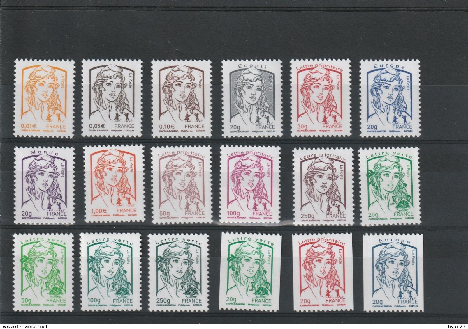 Série Complète Marianne De La Jeunesse Y&T N° 4763 à 4780 - Unused Stamps