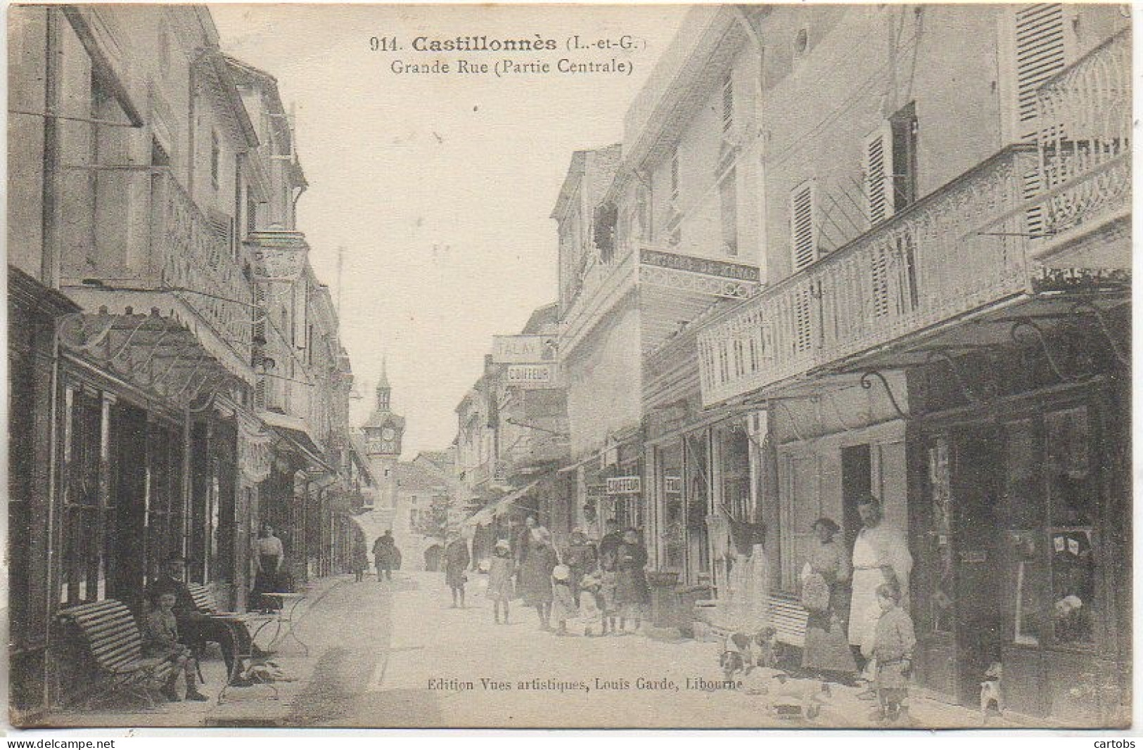 47 CASTILLONNES  Grandee Rue  (Partie Centrale) (très Animée) - Altri & Non Classificati