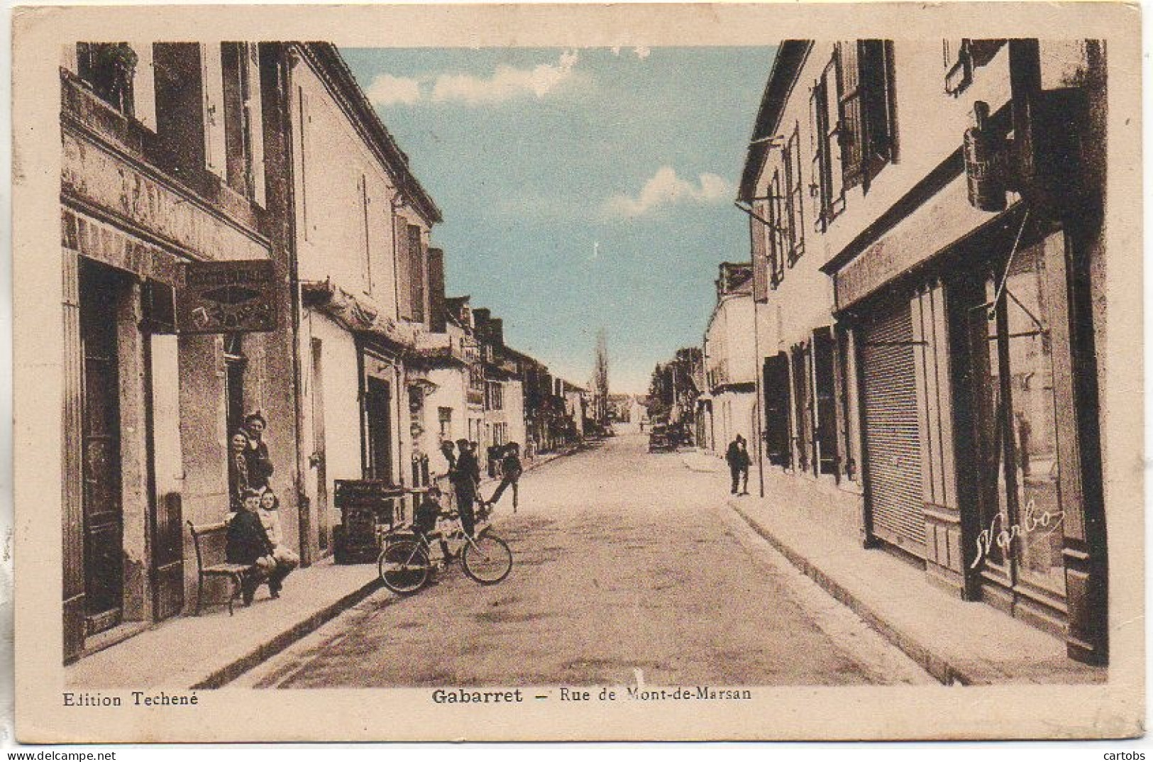 40 GABARRET   Rue De Mont-de-Marsan - Gabarret