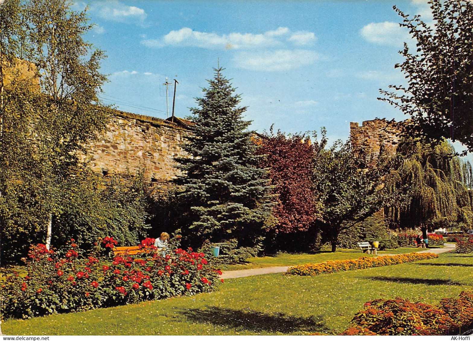 Ahrweiler - Grünanlagen Mit Kanonenturm Stadtmauer - Bad Neuenahr-Ahrweiler