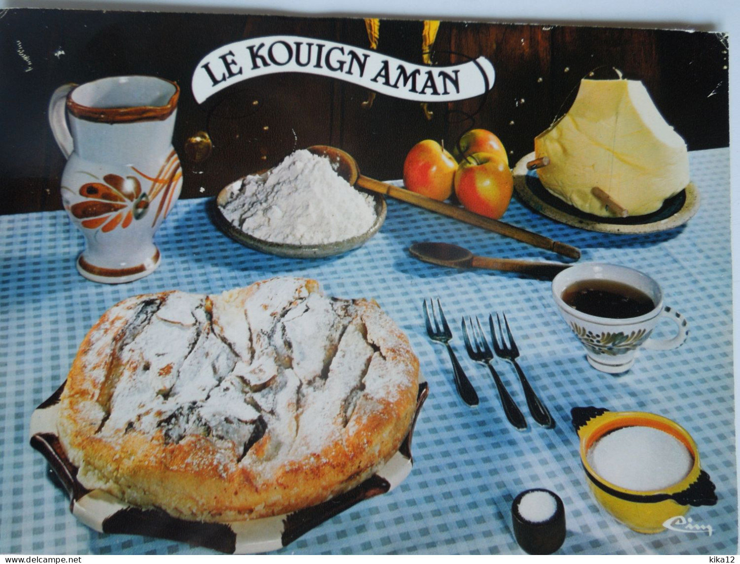 Recette Kouign Aman    Bretagne    CP240171 - Recipes (cooking)