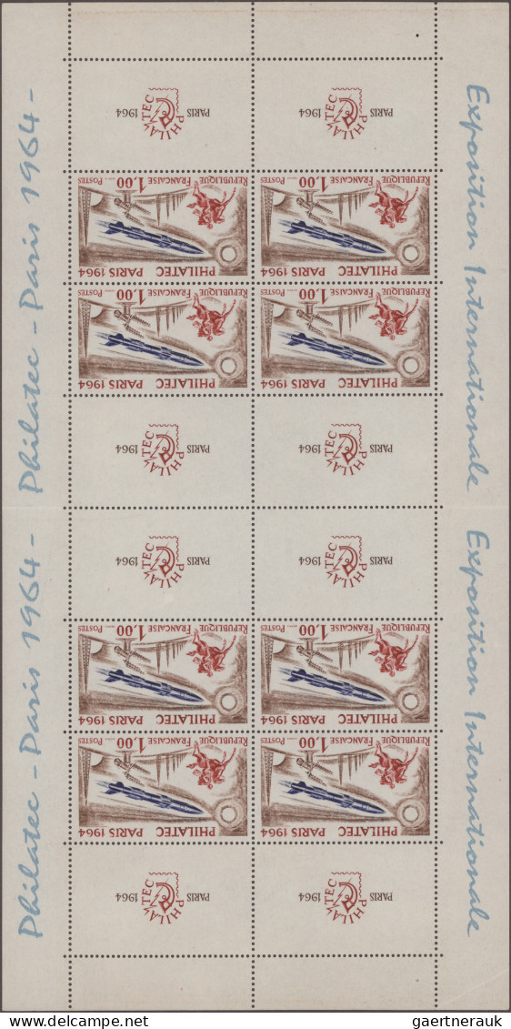 France: 1964, PHILATEC-Kleinbogen Postfrisch Und In Der Mitte Gefaltet, Mi. 160, - Unused Stamps