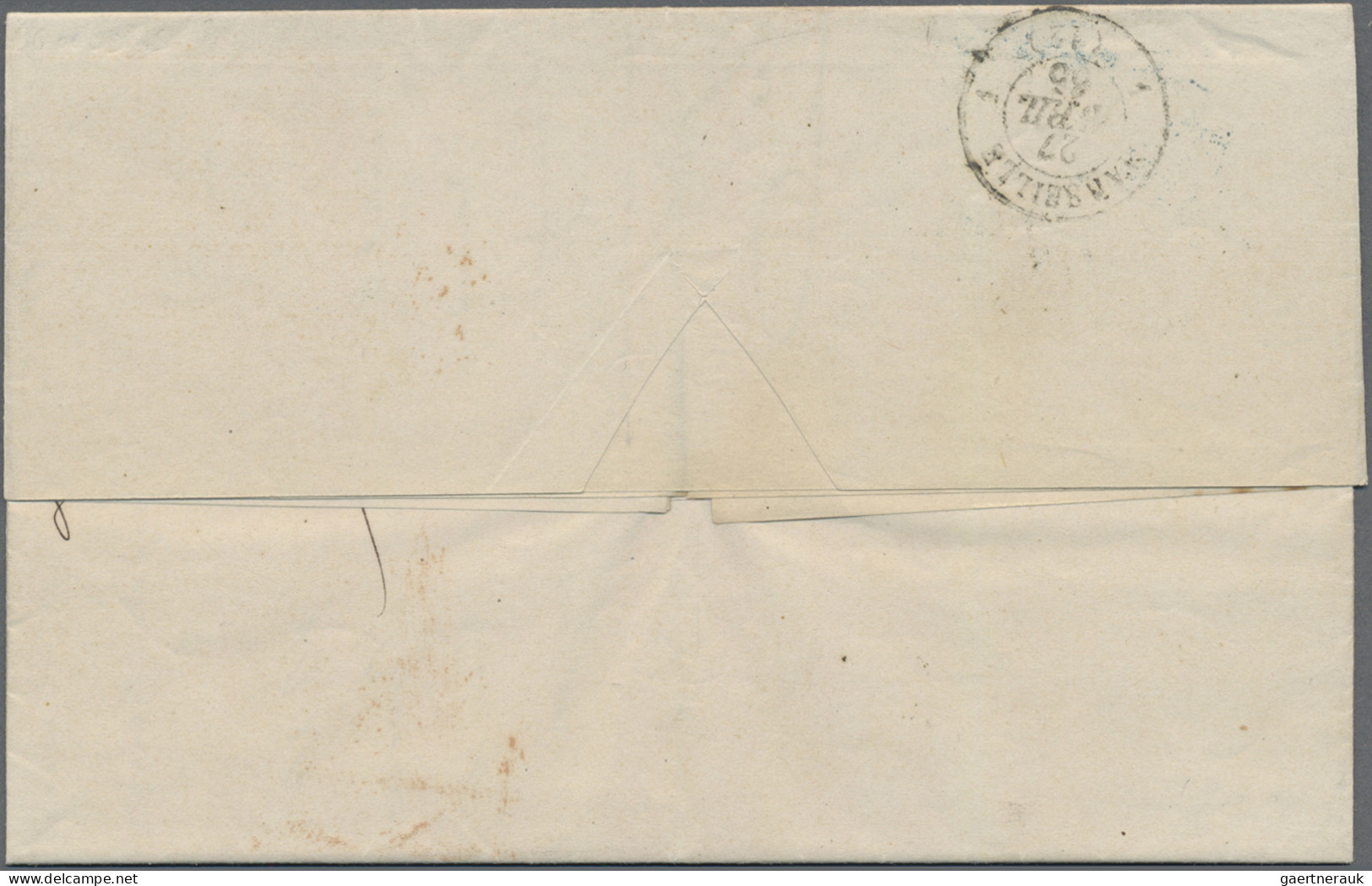 French Post Offices In The Levant: 1864/1870 Three Letters/covers From/to French - Otros & Sin Clasificación