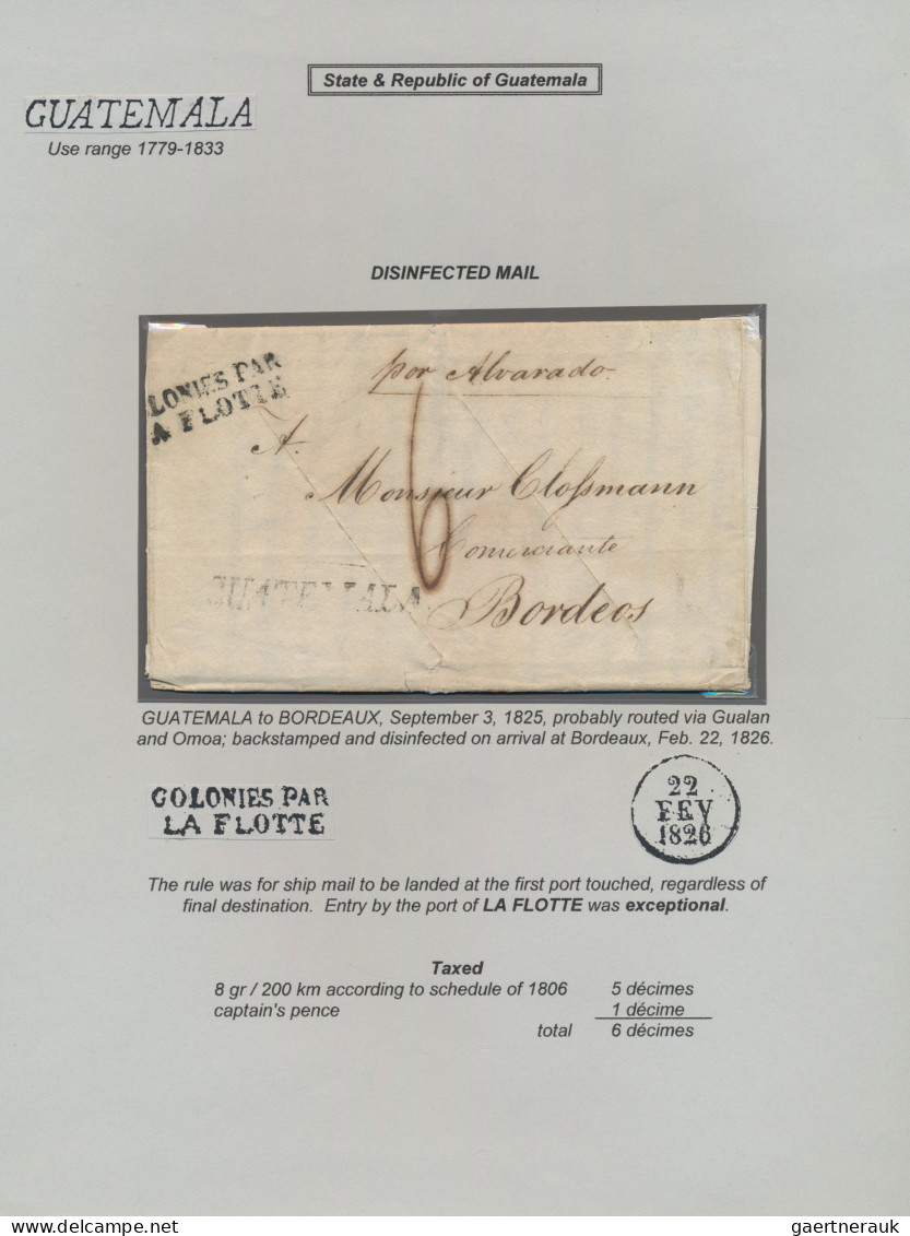 France: 1825, ''COLONIES PAR LA FLOTTE'' - Fine Shipmail-cancellation (80%) In B - Sonstige & Ohne Zuordnung