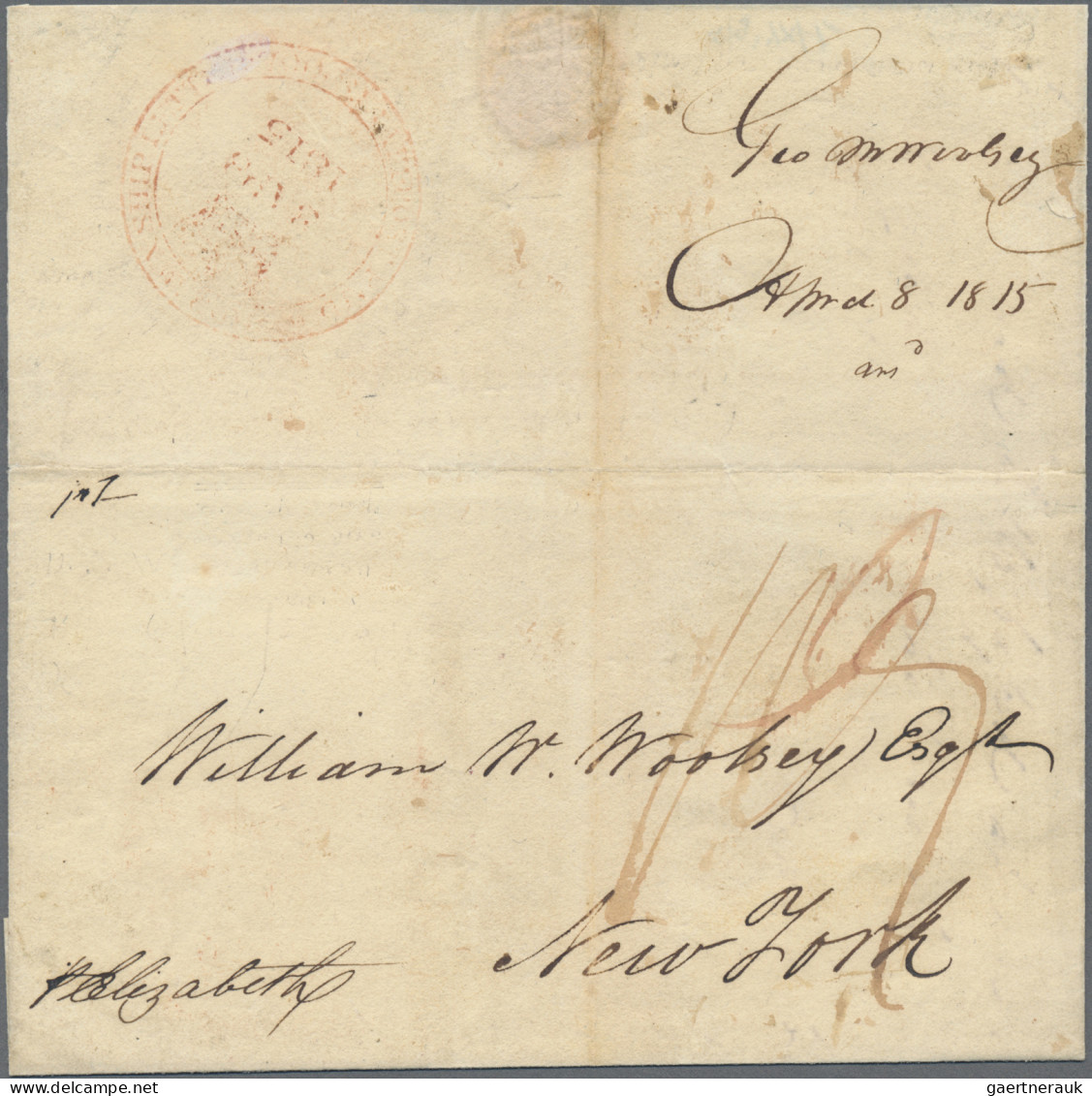 Great Britain -  Pre Adhesives  / Stampless Covers: 1787/1815, Three Entires Liv - ...-1840 Precursores