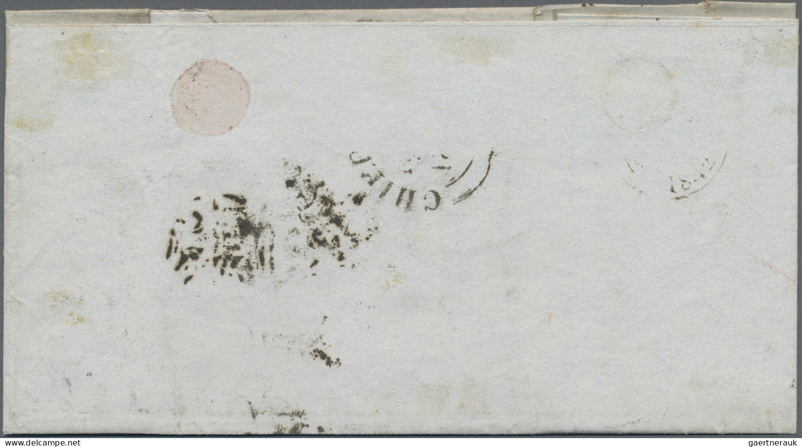 Great Britain: 1842, 2d. Blue, Horizontal Strip Of Three Lettered "I-E"-"I-G", B - Lettres & Documents