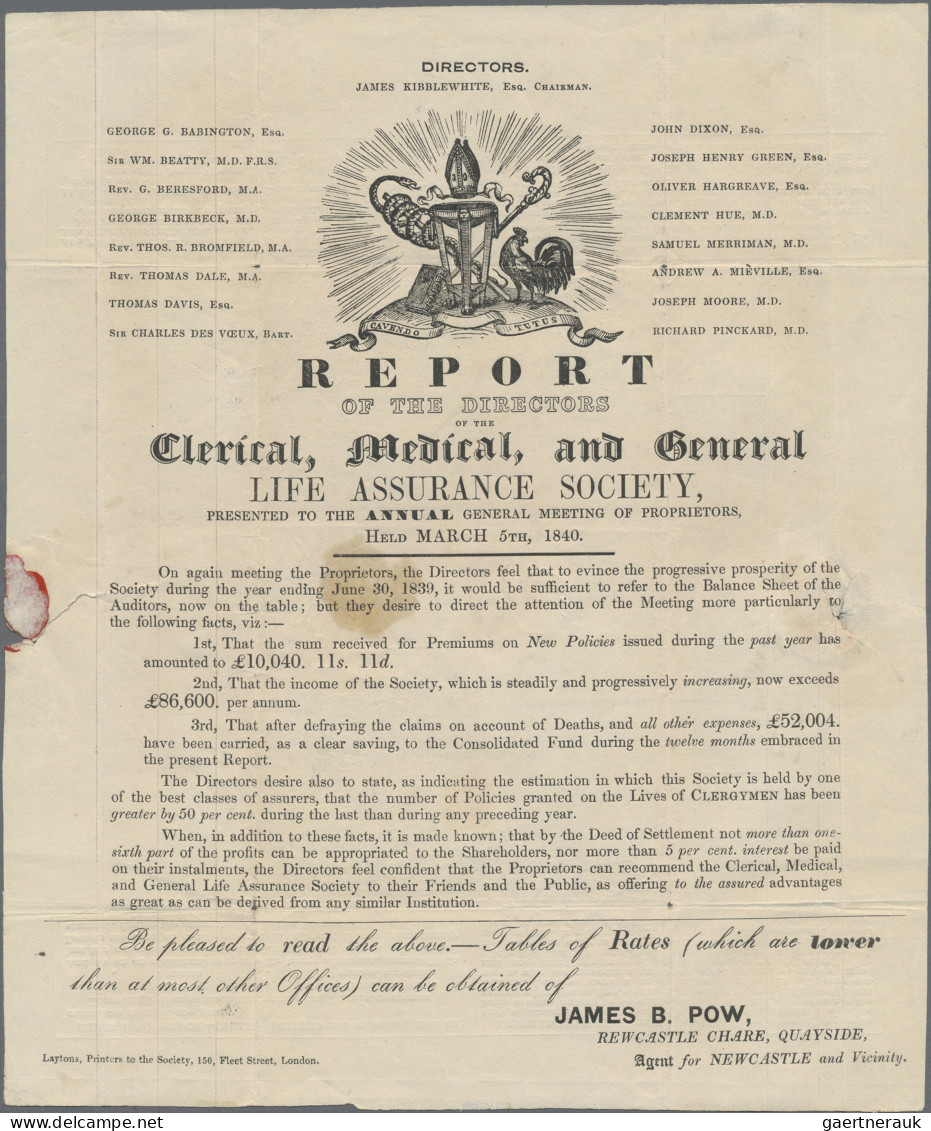 Great Britain - Postal Stationary: 1840, Mulready Lettersheet 1d. Black With Pri - 1840 Buste Mulready