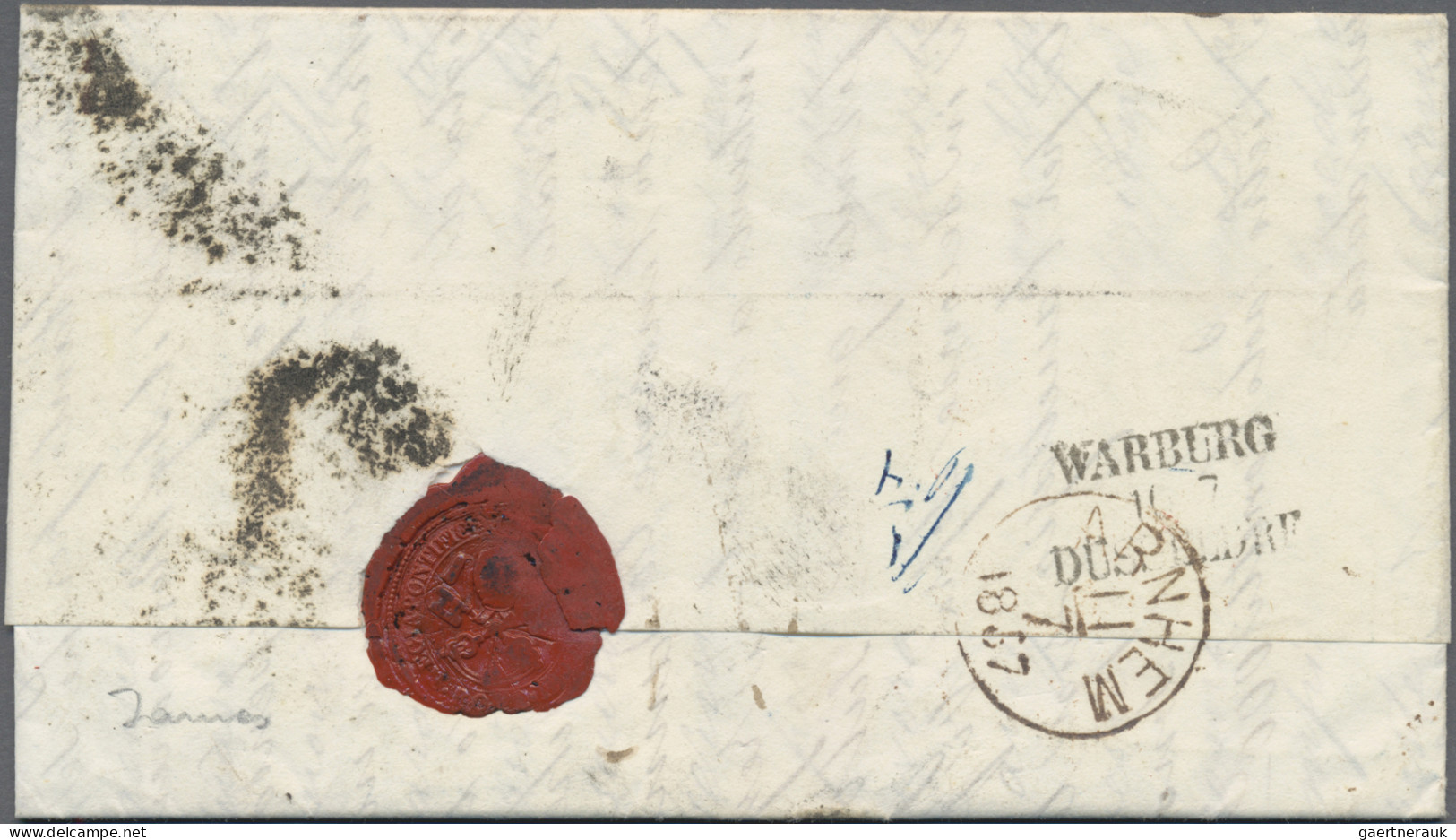 Italy -  Pre Adhesives  / Stampless Covers: 1858 (Rome - Bologna - Milan - Chur - 1. ...-1850 Prefilatelia