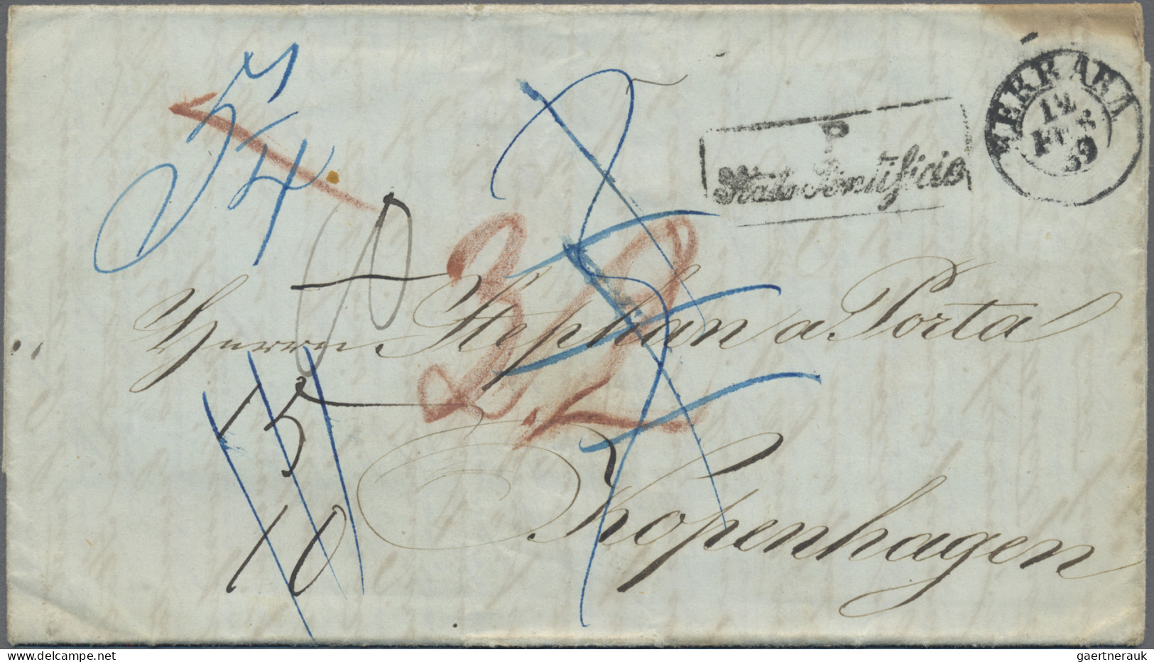 Italy -  Pre Adhesives  / Stampless Covers: 1859 (Ferrara - Padova - Vienna - Ha - 1. ...-1850 Vorphilatelie