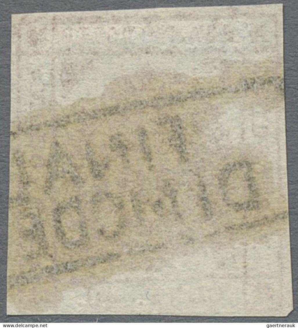 Old Italian States: Modena: 1859, 40 Cent Carmine, Cut In At The Bottom, Cancell - Modena