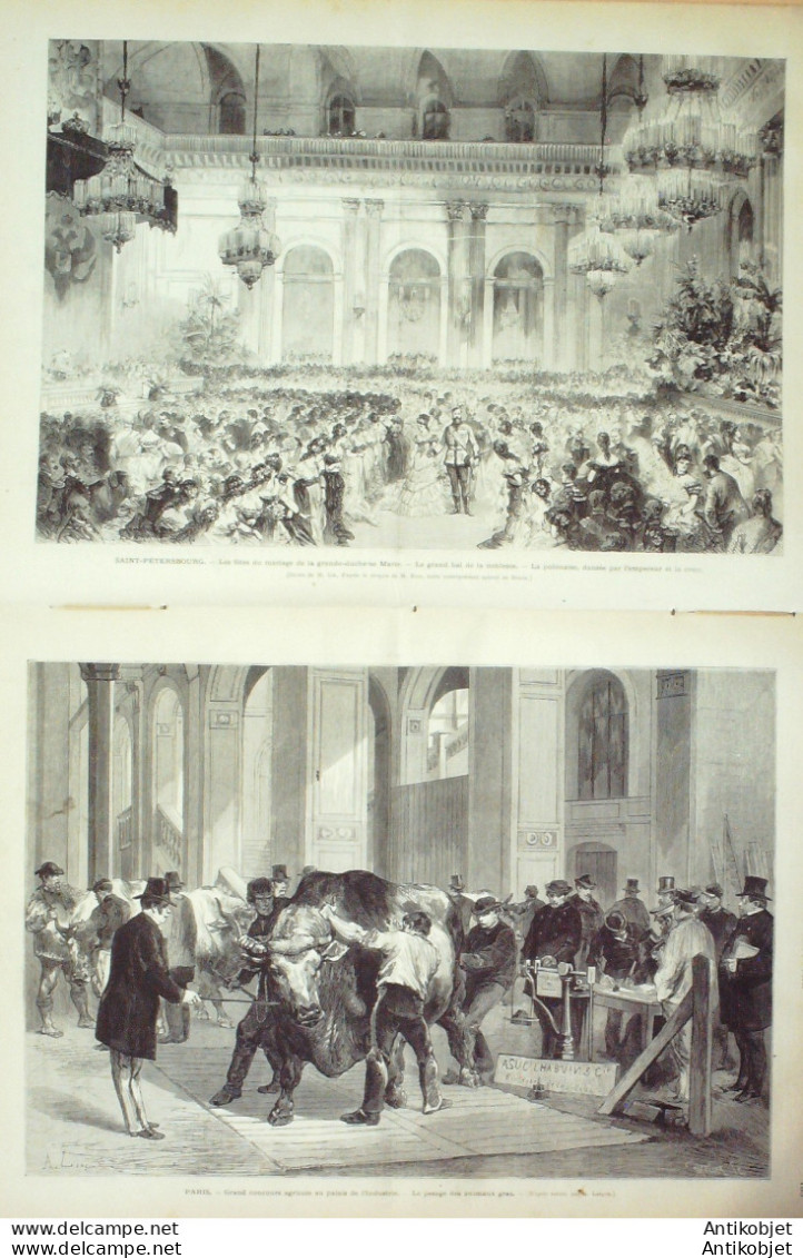 Le Monde Illustré 1874 N°879 Le Havre (76) Tramways Inauguration Russie St-Pétersbourg - 1850 - 1899