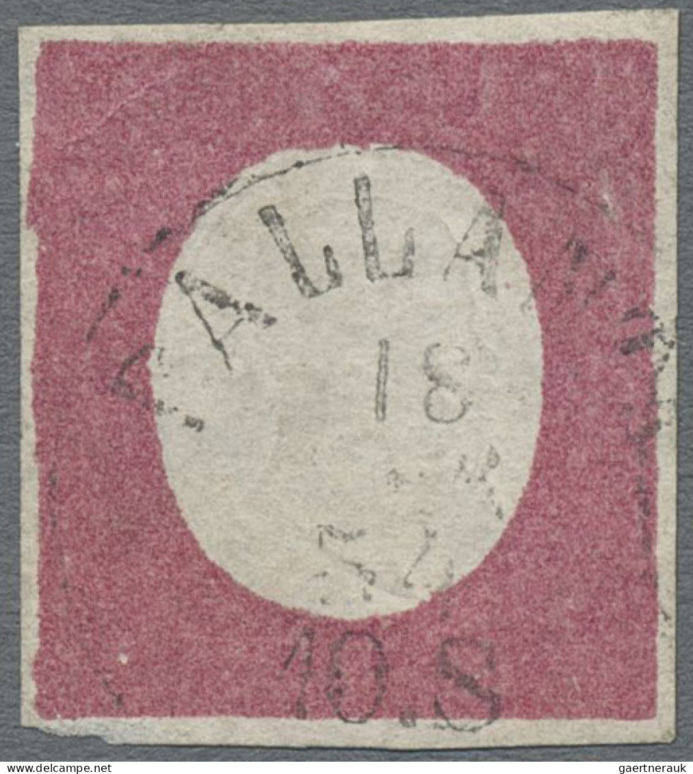 Italian States - Sardinia: 1854, 40 C Dull Rose, Even Margins, Cancelled PALLANZ - Sardegna