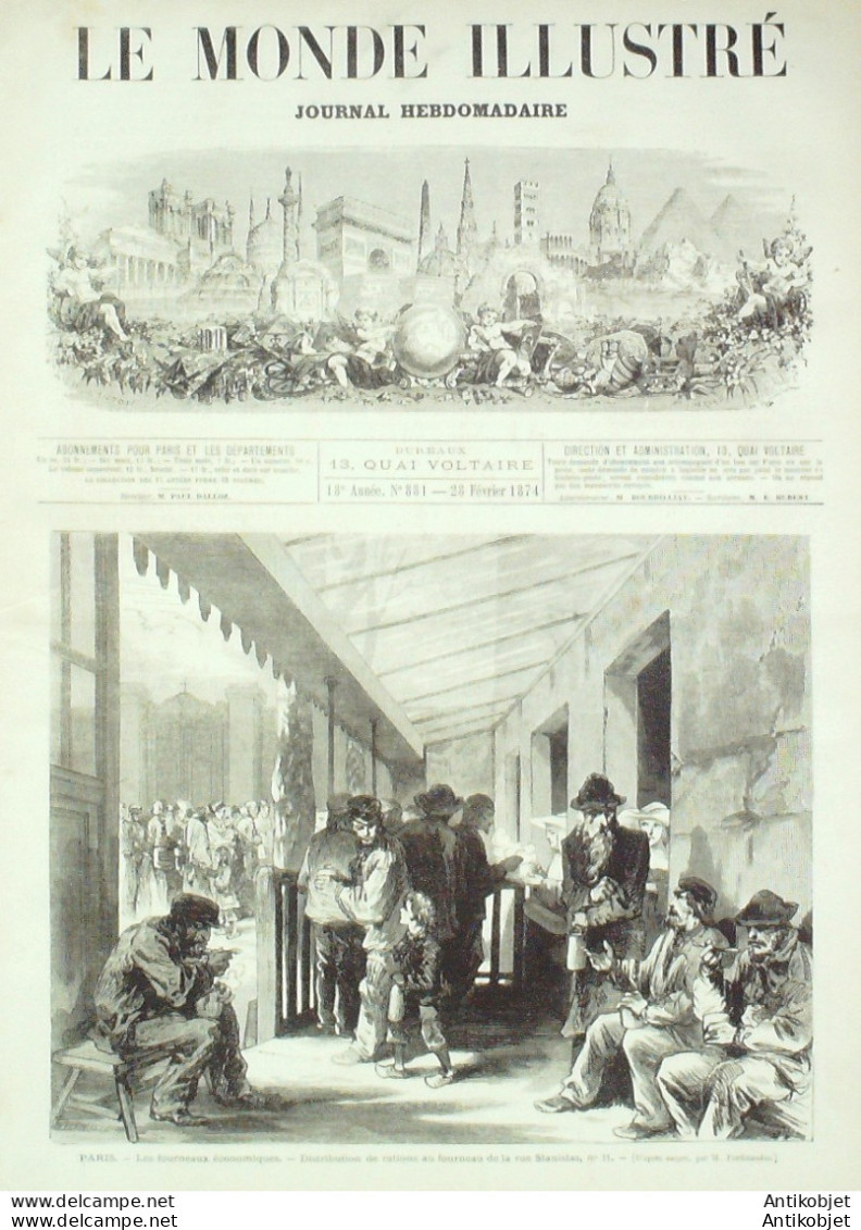 Le Monde Illustré 1874 N°881 Russie Moscou Tzar Kremlin St-Pétersbourg Angleterre Ruines Pantechnicon - 1850 - 1899