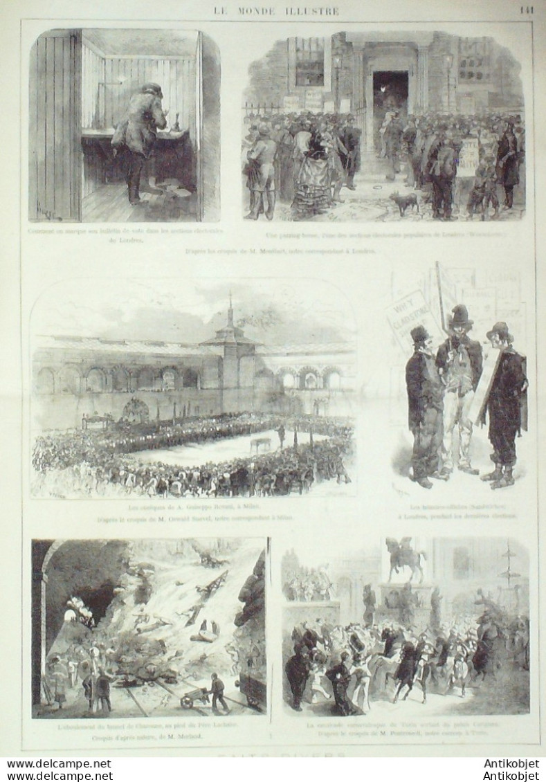 Le Monde Illustré 1874 N°881 Russie Moscou Tzar Kremlin St-Pétersbourg Angleterre Ruines Pantechnicon - 1850 - 1899