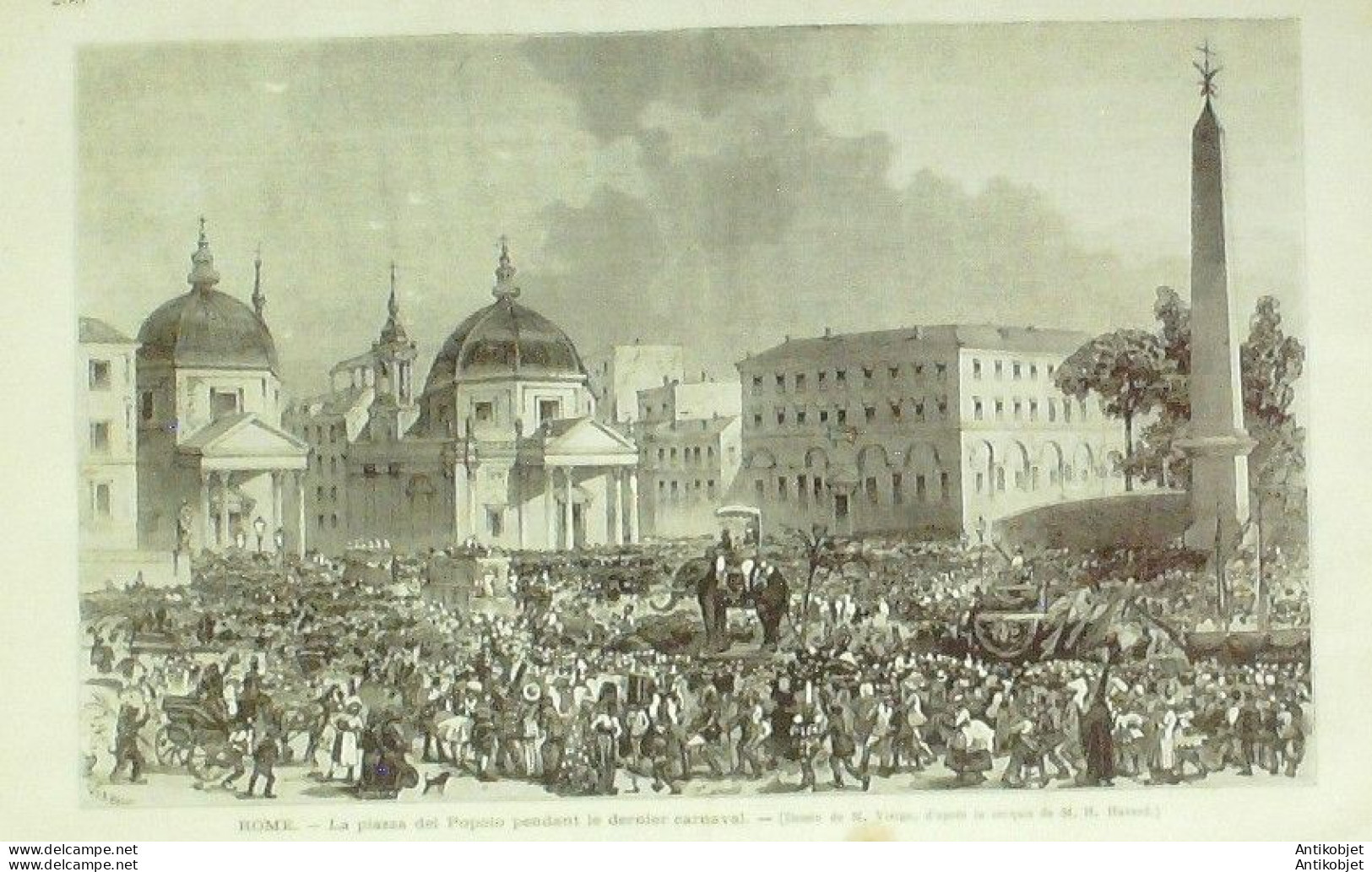 Le Monde Illustré 1874 N°885 Londres Duc Edimbourg Italie Rome Carnaval Piazza Del Popolo - 1850 - 1899