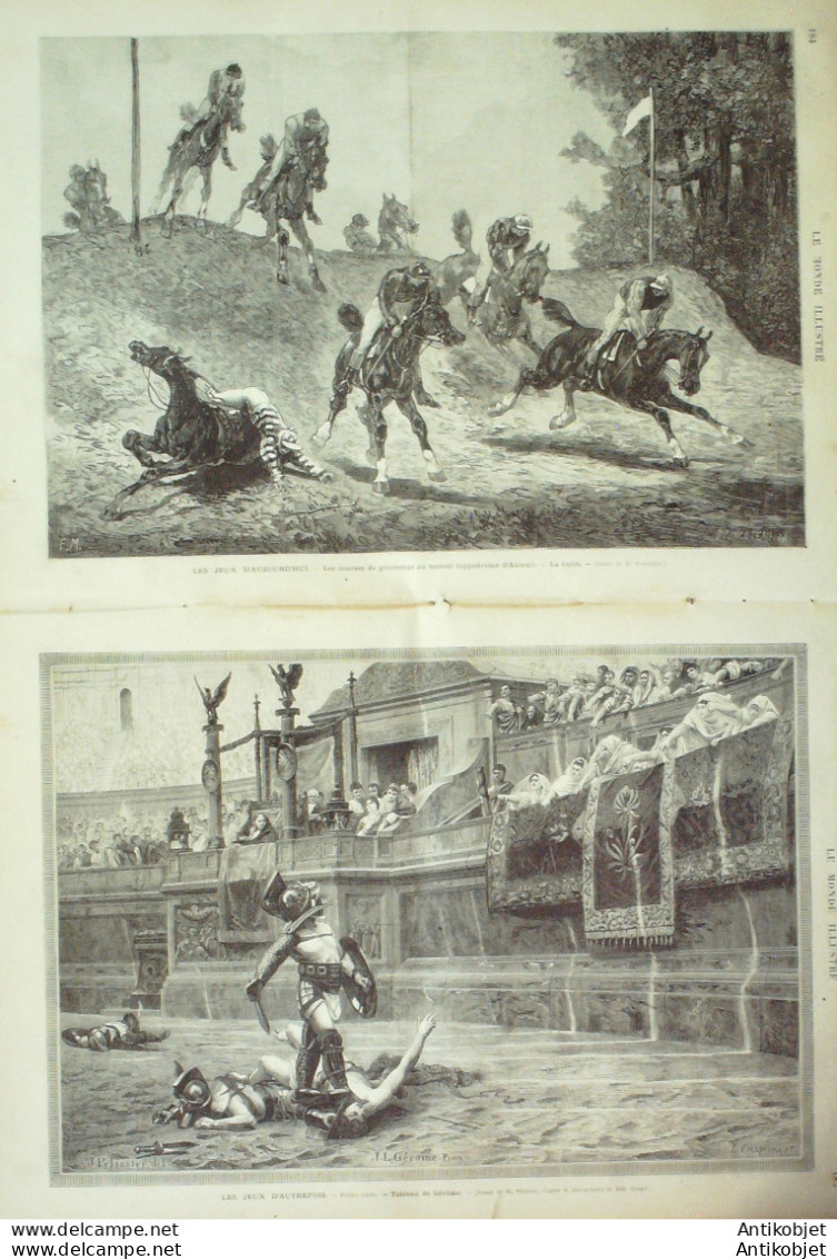 Le Monde Illustré 1874 N°884 Italie Milan Carnaval Espagne Somorrostro Fête De Blanchisseurs - 1850 - 1899