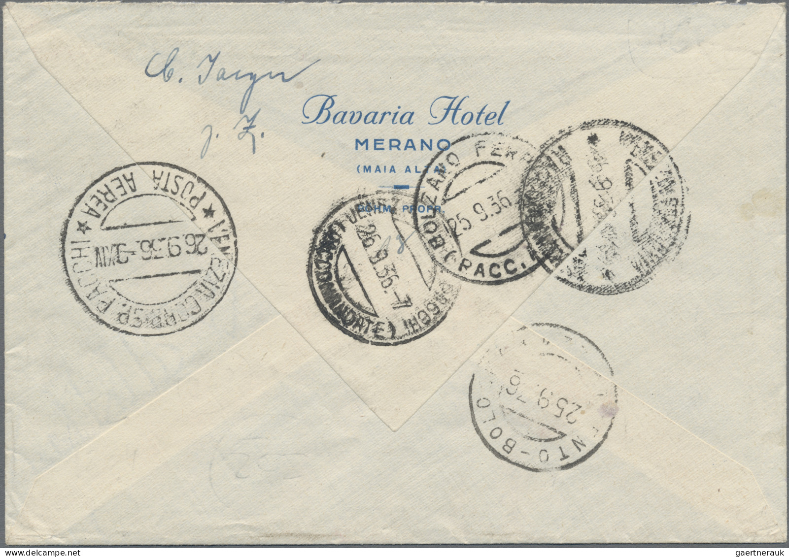Italy: 1936, 2000th Birthday Of Horace, 5+2 L Airmail Together With 2.55+1 L And - Marcofilie