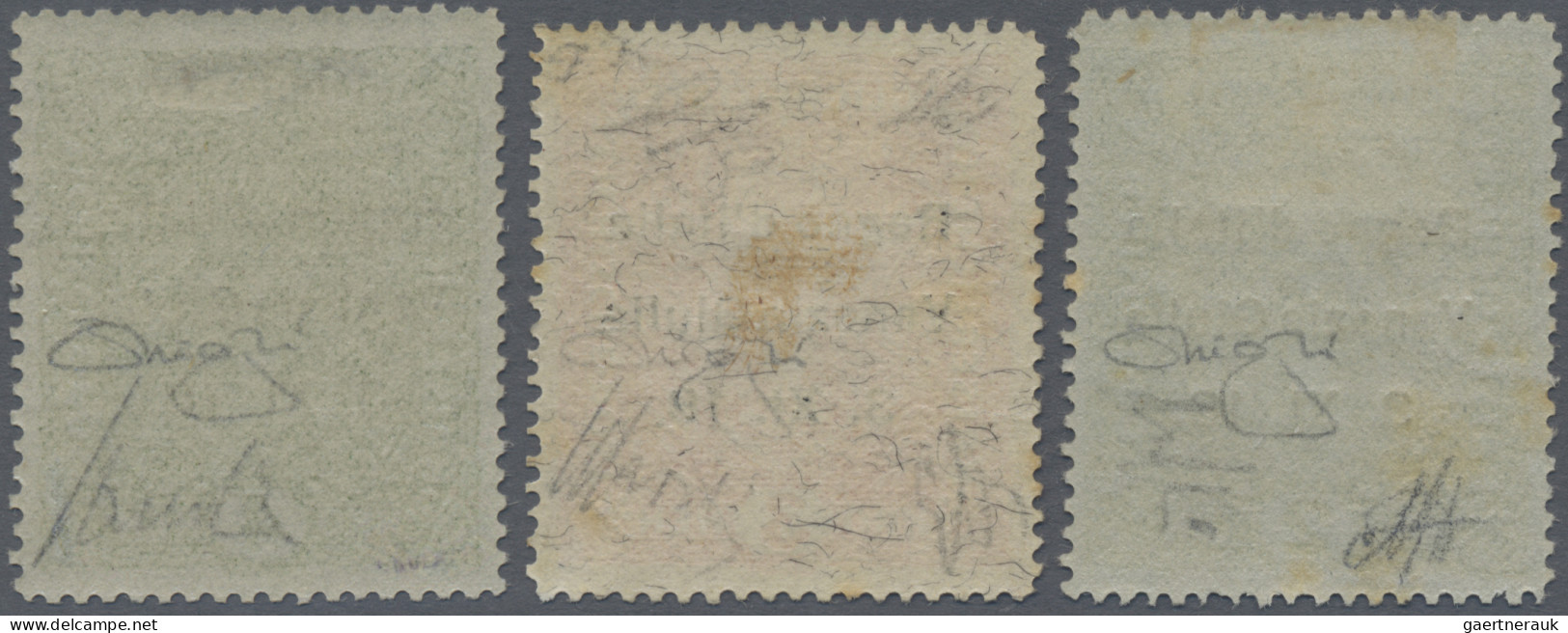 Italy - Venezia Giulia: 1918, Austrian 2, 3 And 4 K Overprinted "Regno D' Italia - Venezia Julia