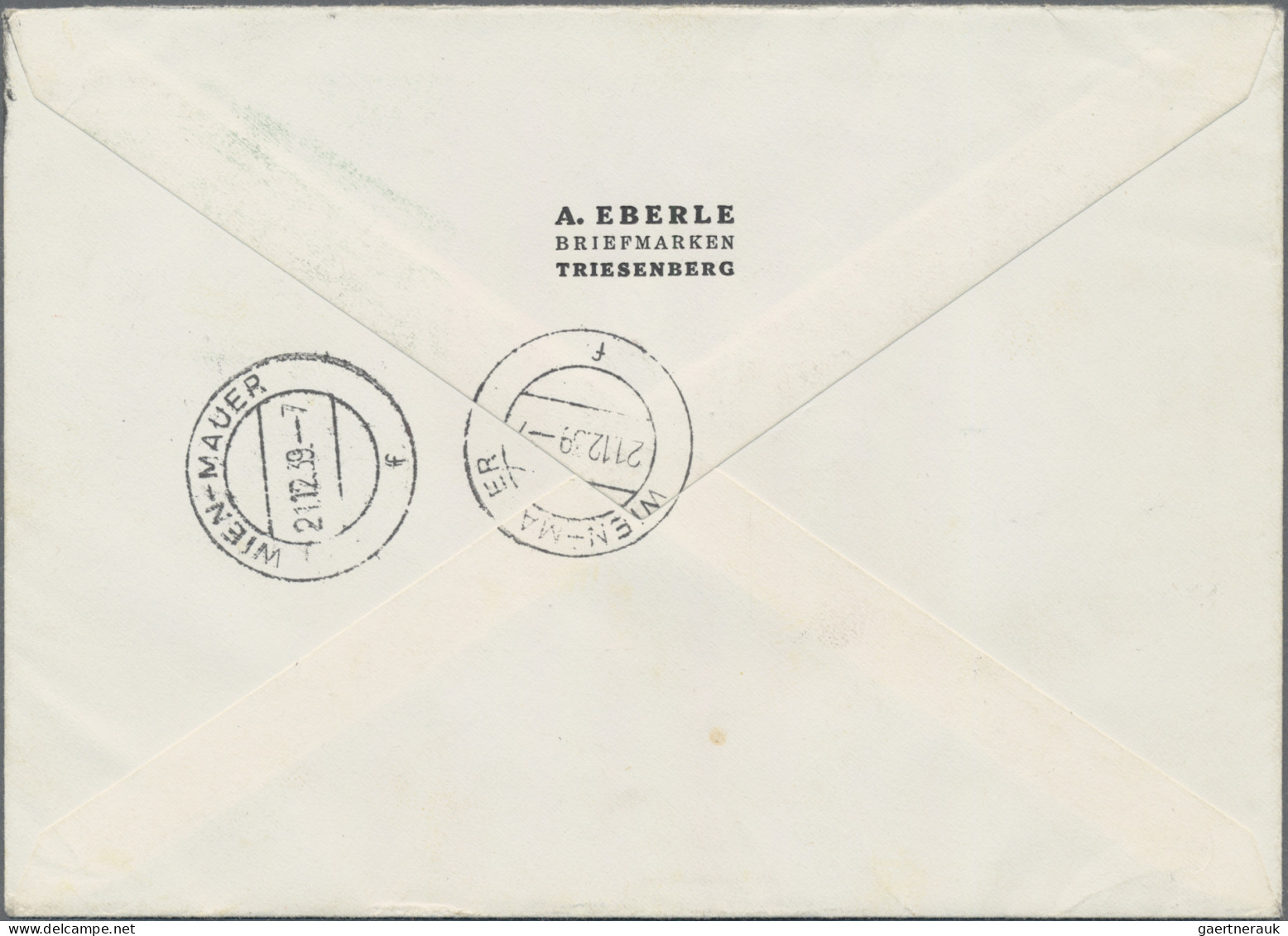 Liechtenstein: 1939, 2 U. 3 Fr. Wappen Auf 2 Echt Gelaufenen R-Eil-LP-Briefen Mi - Briefe U. Dokumente