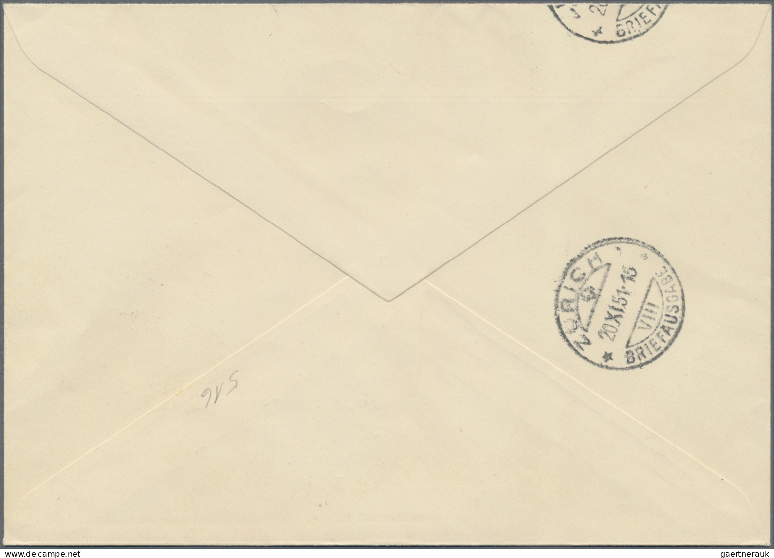 Liechtenstein: 1951, 2 U. 3 Fr. Fürstenpaar Auf Echt Gelaufenem R-Brief Der Verk - Brieven En Documenten