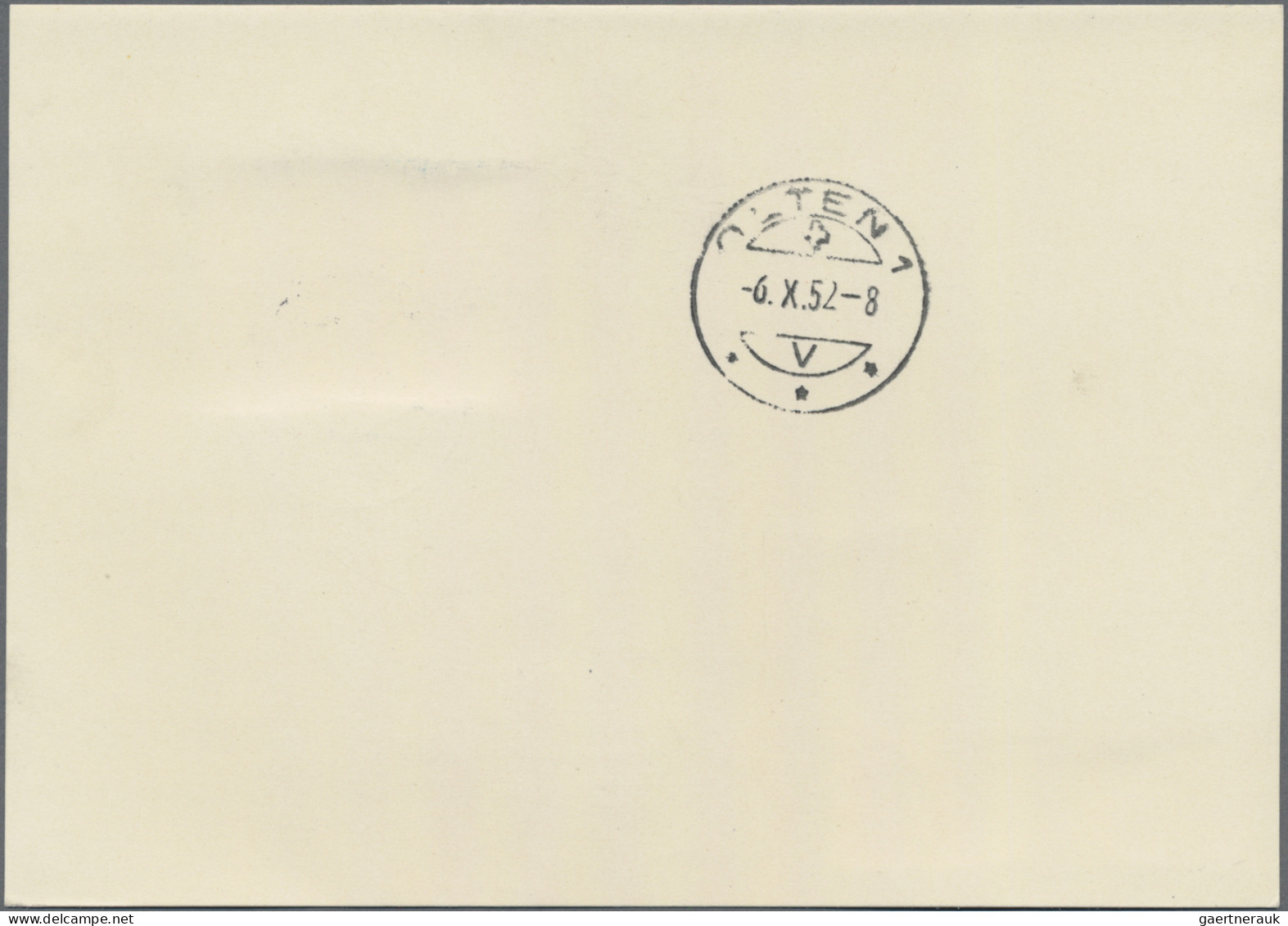 Liechtenstein: 1952,25.IX., 5 Fr. Schloß Vaduz Auf Echt Gelaufenem R-Eil-Brief D - Brieven En Documenten