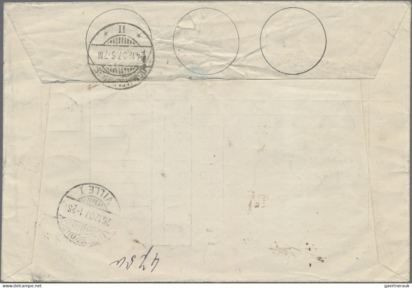 Luxembourg: 1907: Reko-Nachnahme-Postauftrag Vom 23.12. Von Luxembourg-Ville Nac - Other & Unclassified