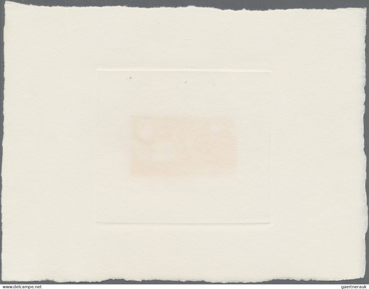 Monaco: 1955, 200fr. Albert Schweitzer, Epreuve D'artiste In Brown-black, Signed - Unused Stamps