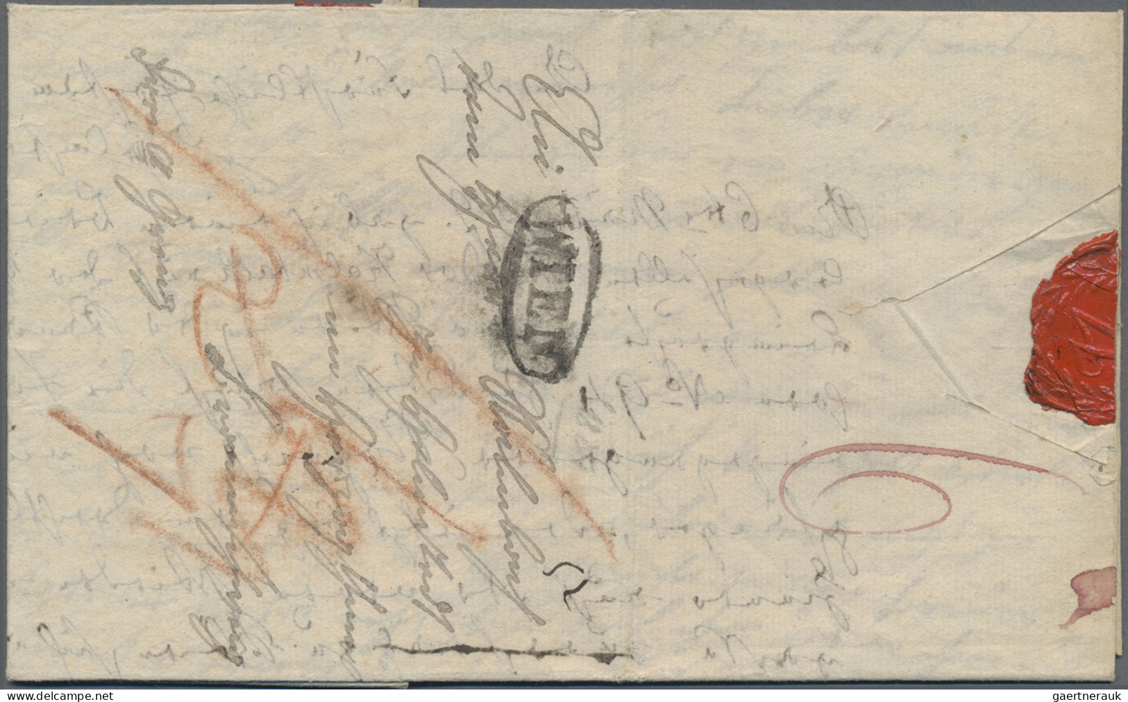 Österreich - Vorphilatelie: 1824: Brief Mit Ovalstempel Von Wien Nach Helmstedt - ...-1850 Prephilately